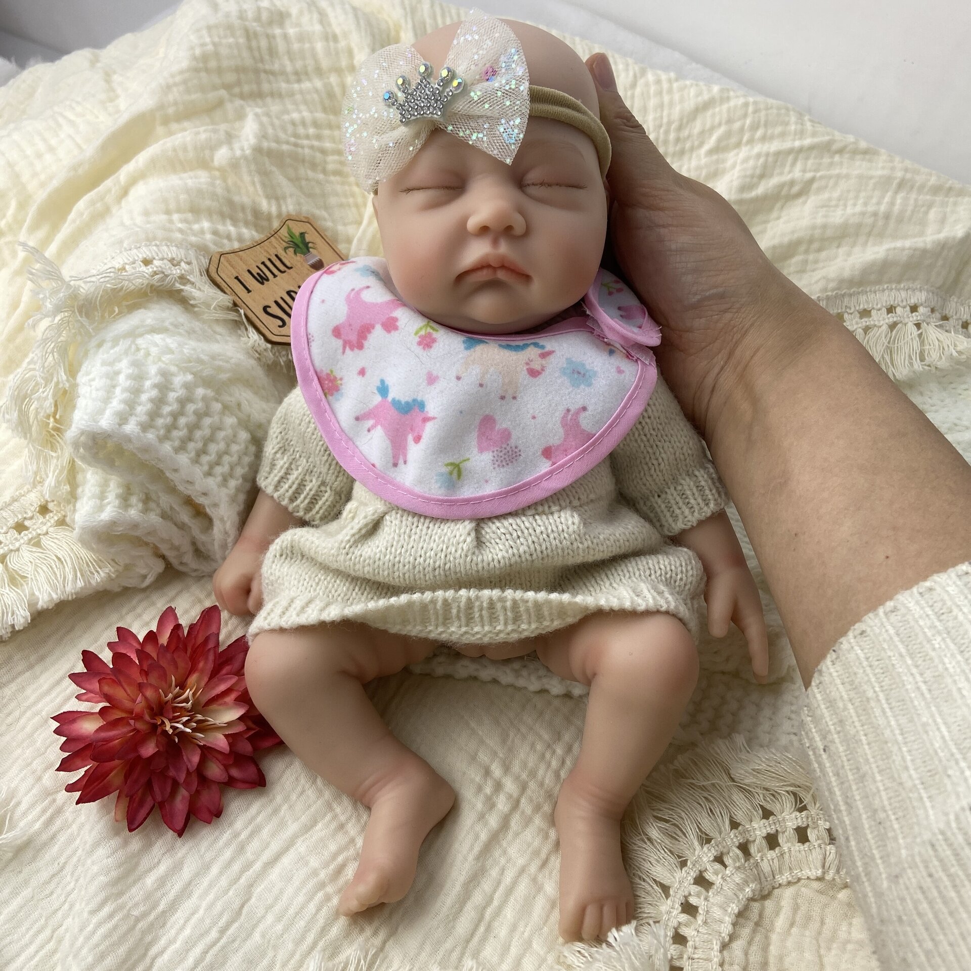 Bebé Reborn Luna - 30 cm de Silicona Blanda Realista - 7