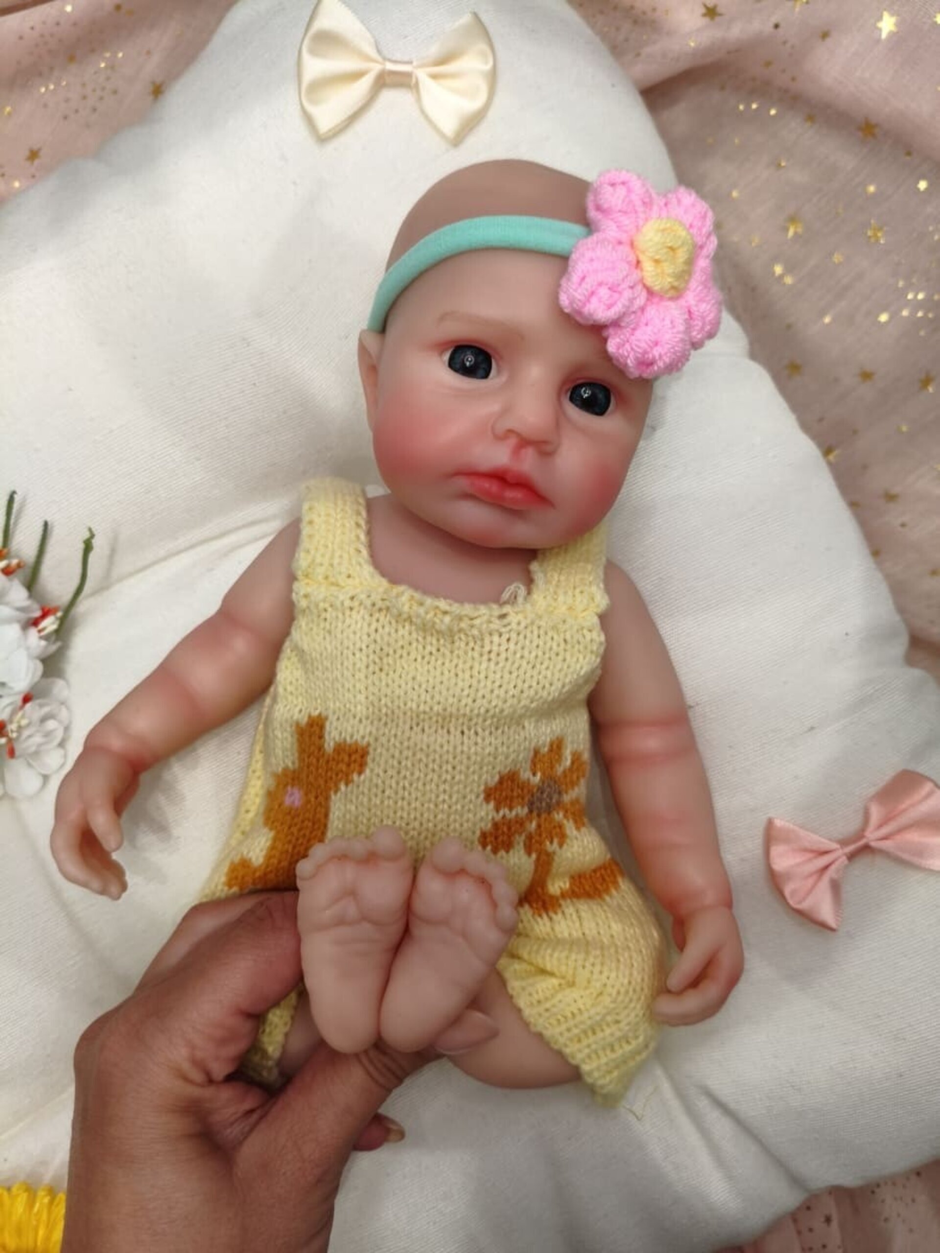 Bebé Reborn Alba - 30 cm de Silicona Blanda Realista - 5