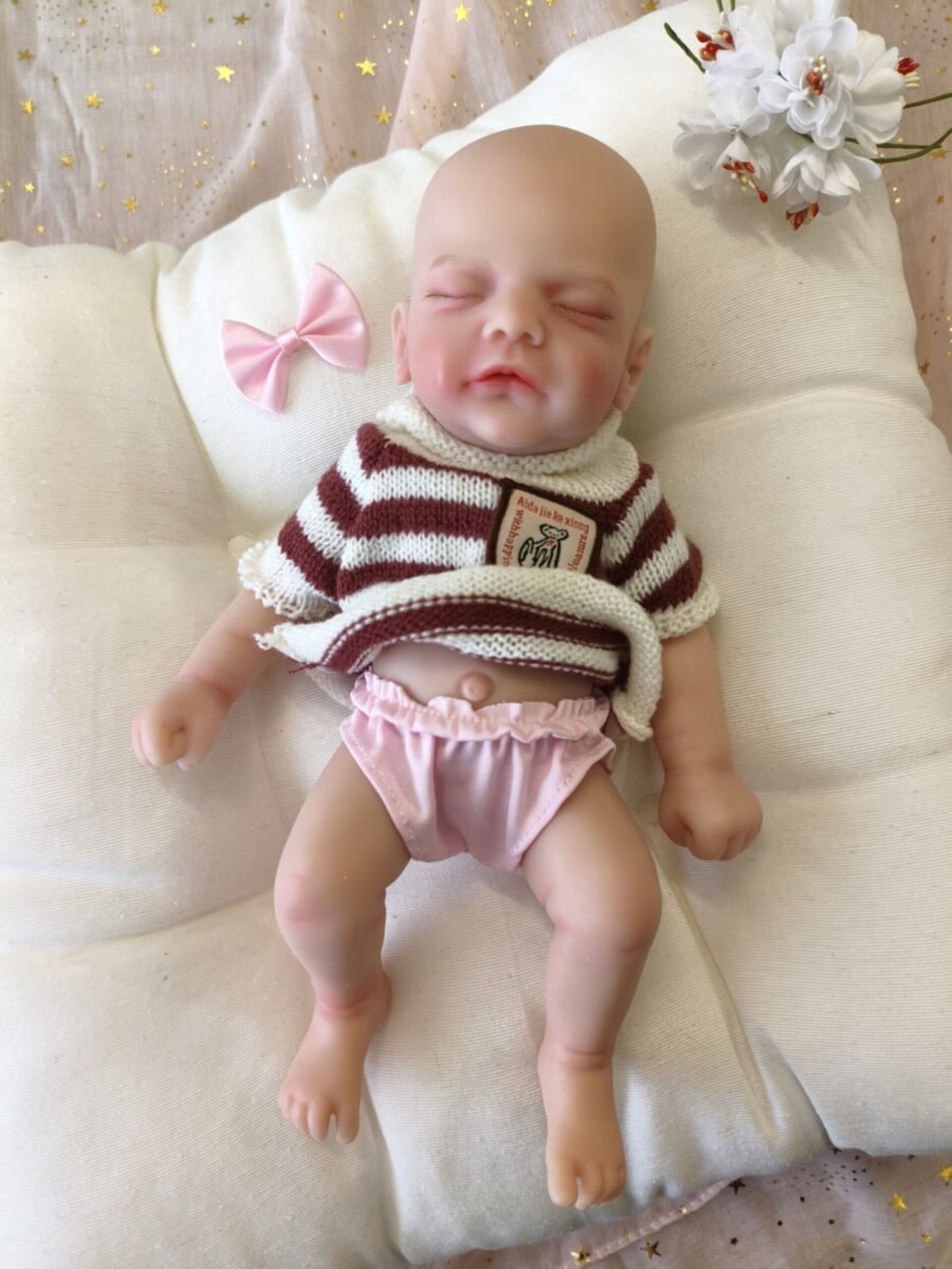 Bebé Reborn Olga - 30 cm de Silicona Blanda Realista - 6