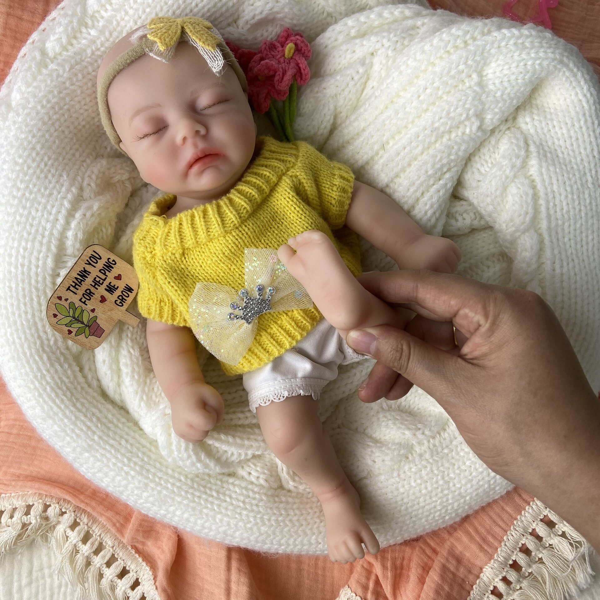 Bebé Reborn Noelia - 30 cm de Silicona Blanda Realista - 6