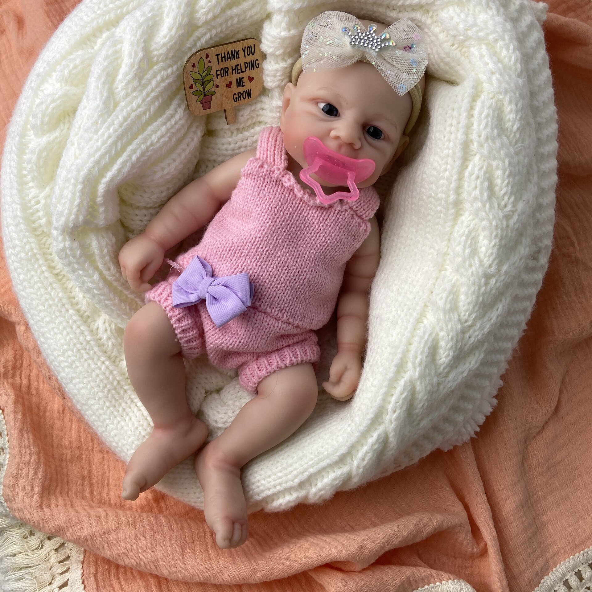 Bebé Reborn Mara - 30 cm de Silicona Blanda Realista - 8
