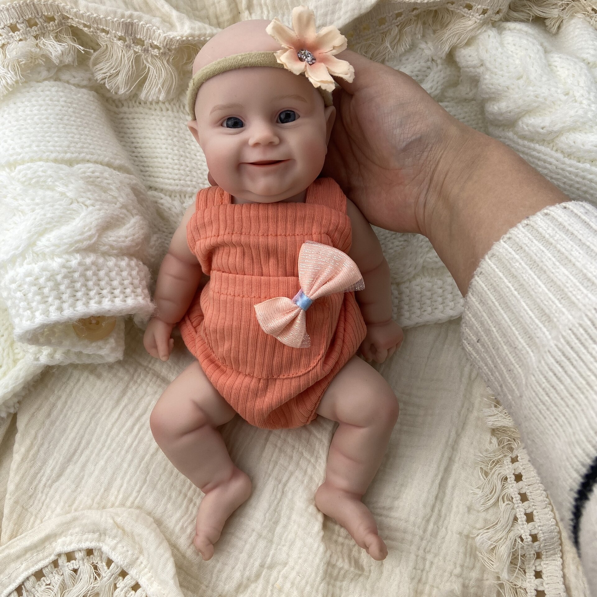 Bebé Reborn Aura - 30 cm de Silicona Blanda Realista - 2