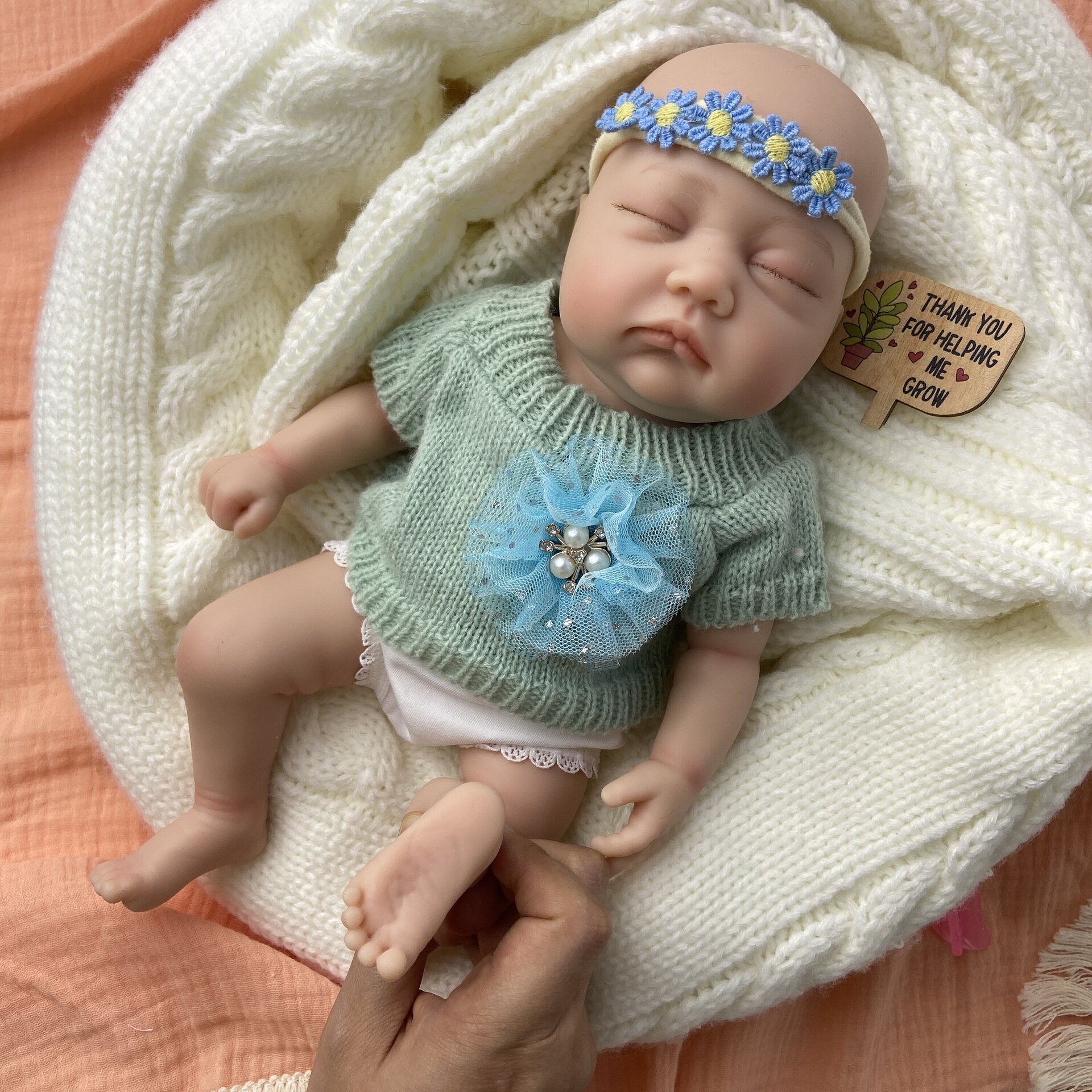 Bebé Reborn Gala - 30 cm de Silicona Blanda Realista - 4