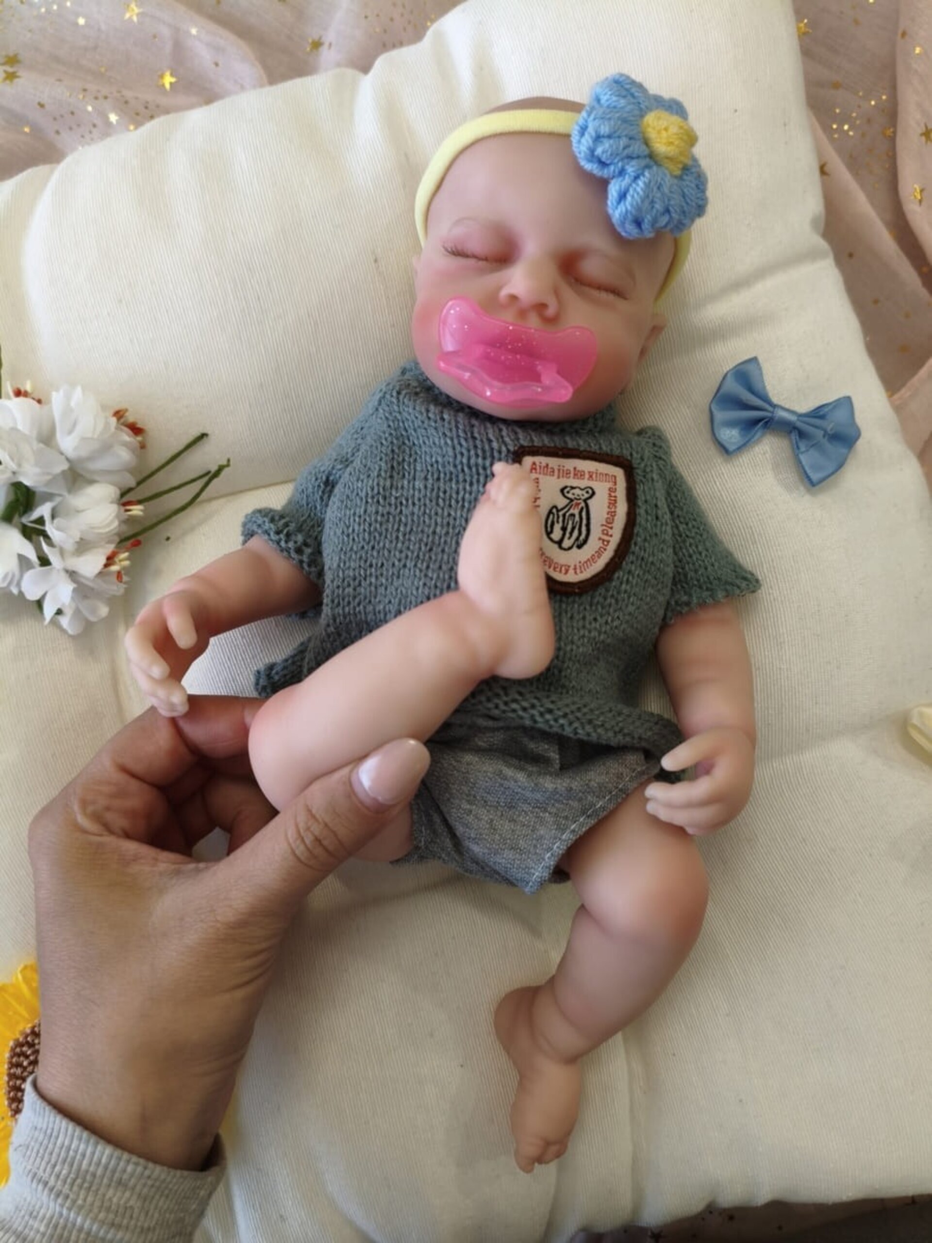 Bebé Reborn Lucas - 30 cm de Silicona Blanda Realista - 4