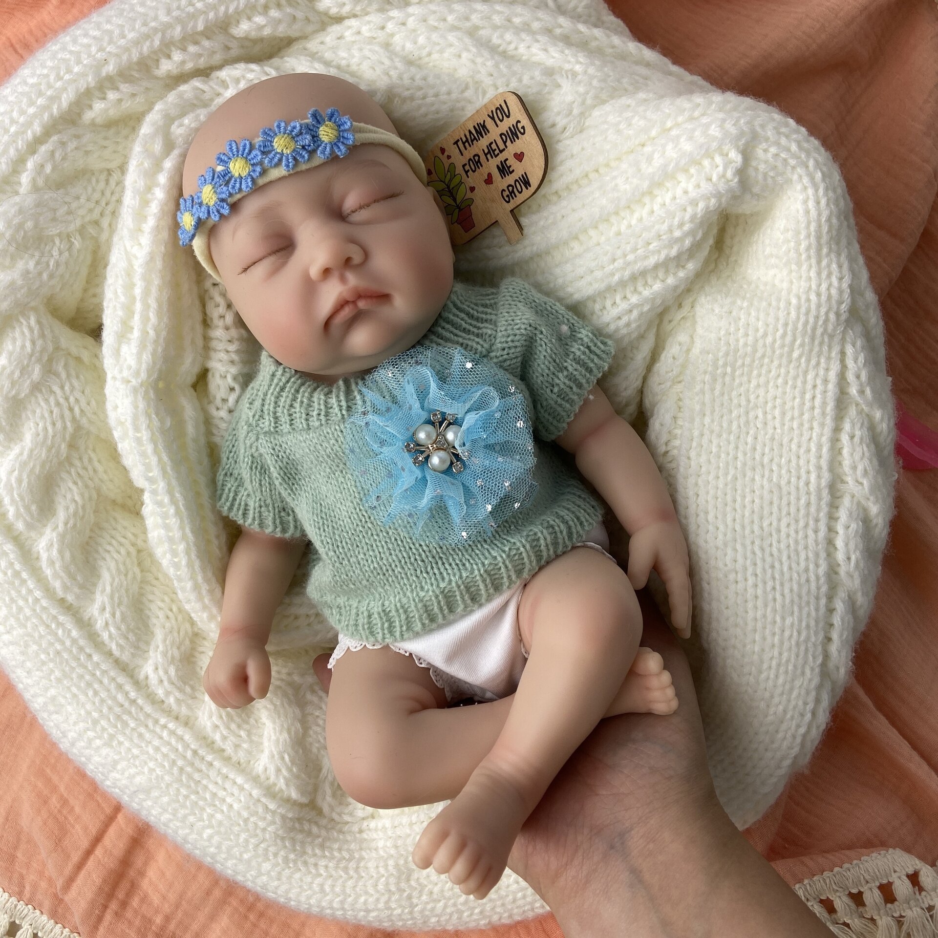 Bebé Reborn Gala - 30 cm de Silicona Blanda Realista - 5