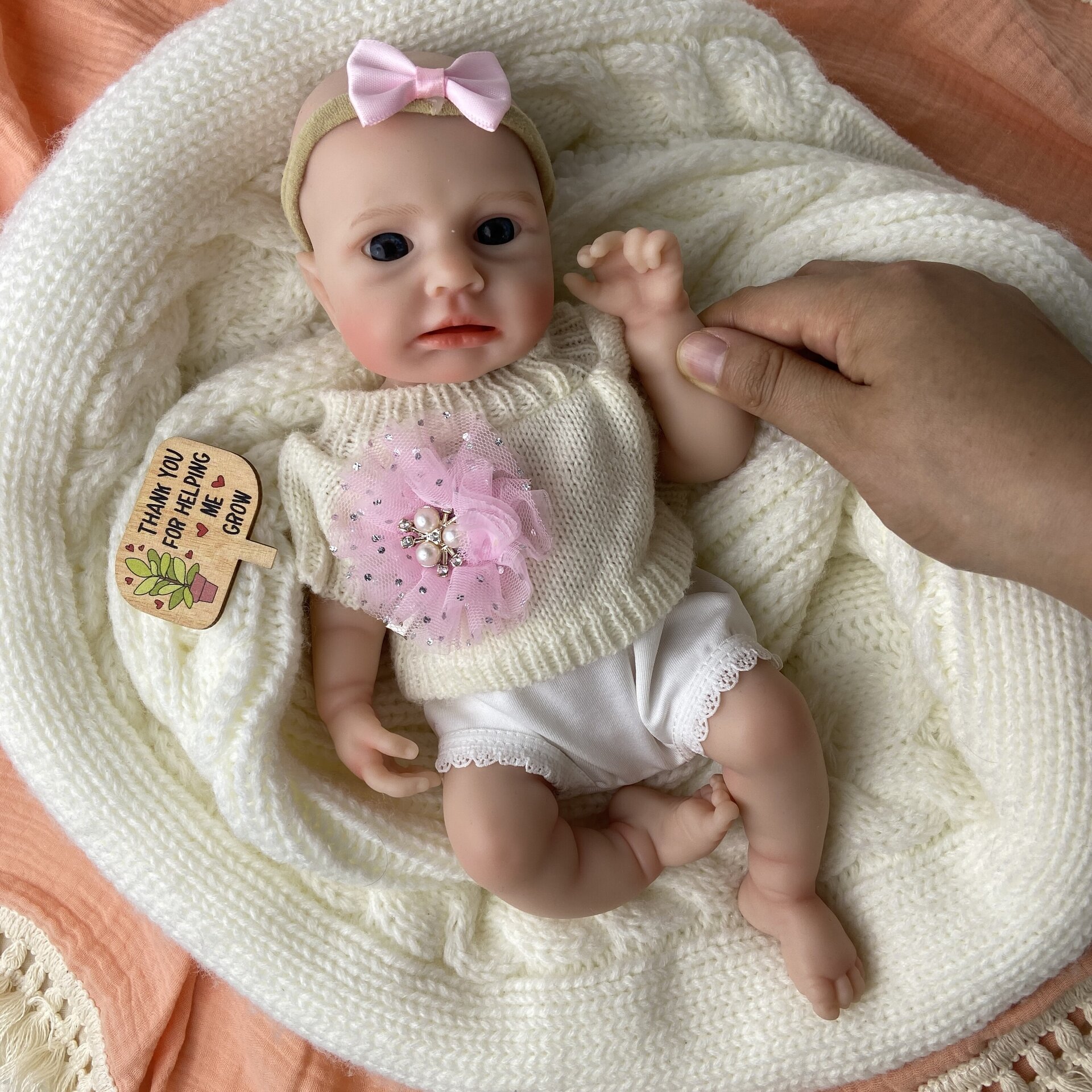 Bebé Reborn Alma - 30 cm de Silicona Blanda Realista - 2