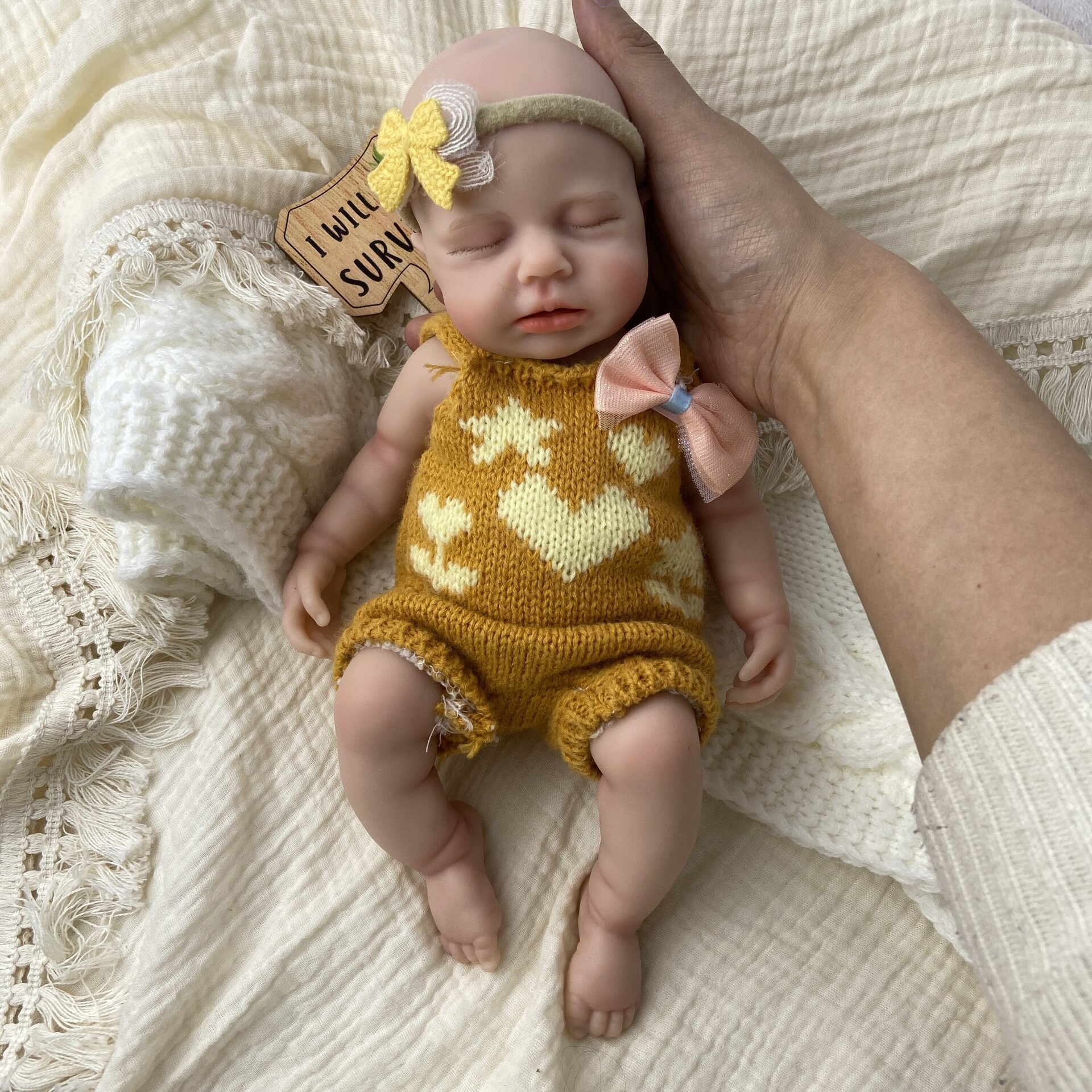 Bebé Reborn Cleo - 30 cm de Silicona Blanda Realista - 6