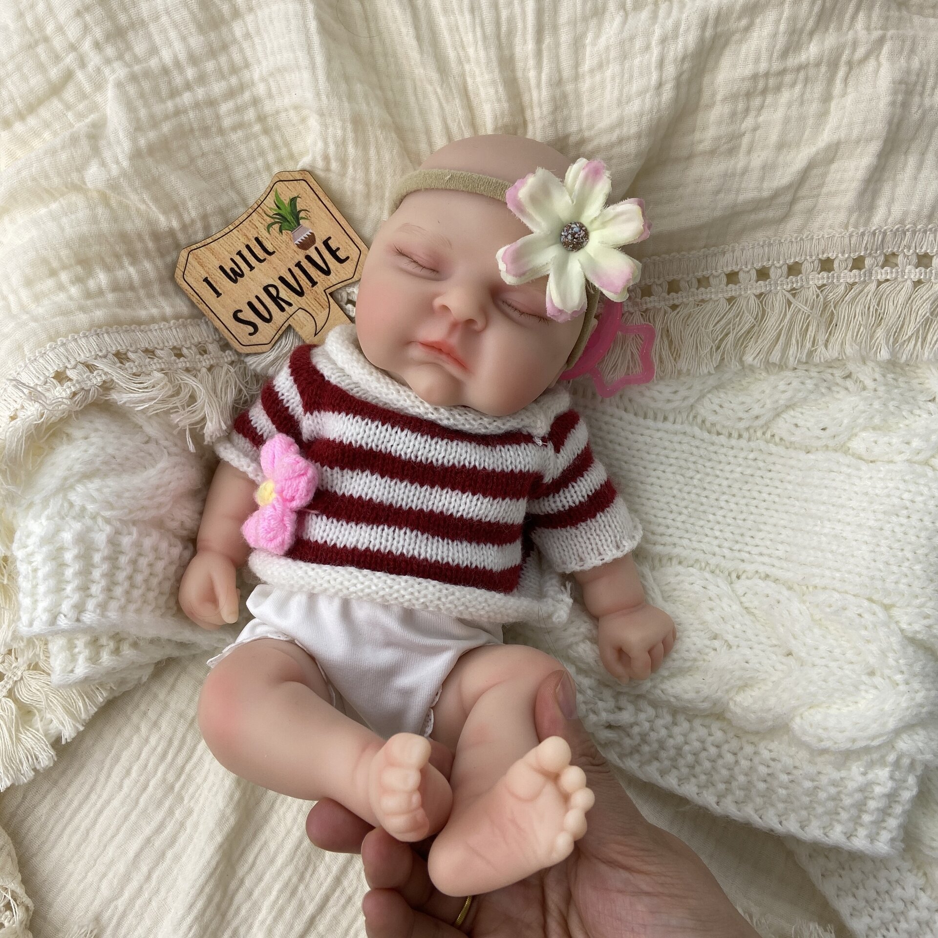 Bebé Reborn Sofía - 30 cm de Silicona Blanda Realista - 5