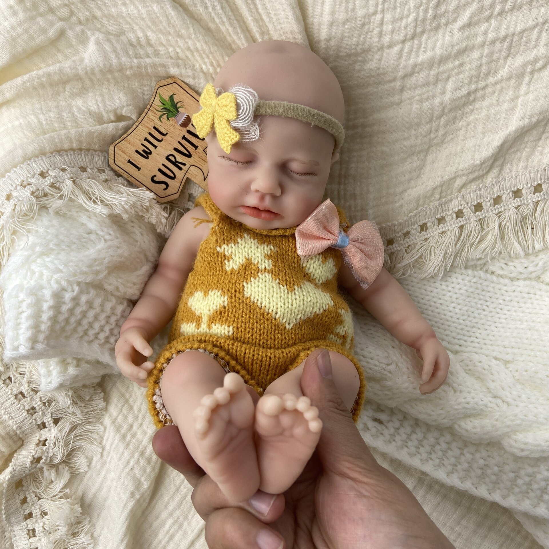 Bebé Reborn Cleo - 30 cm de Silicona Blanda Realista - 5