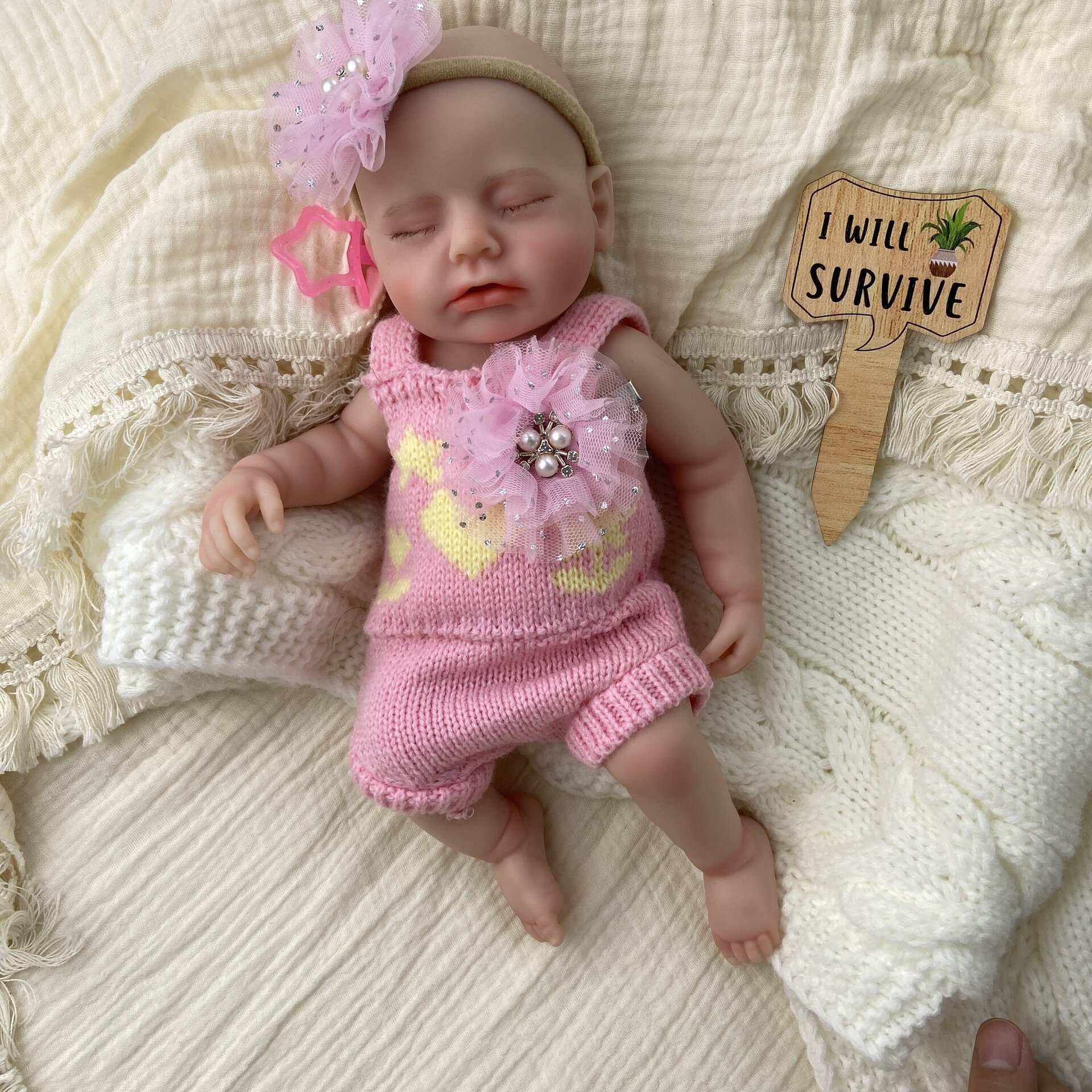 Bebé Reborn Gaia - 30 cm de Silicona Blanda Realista - 12