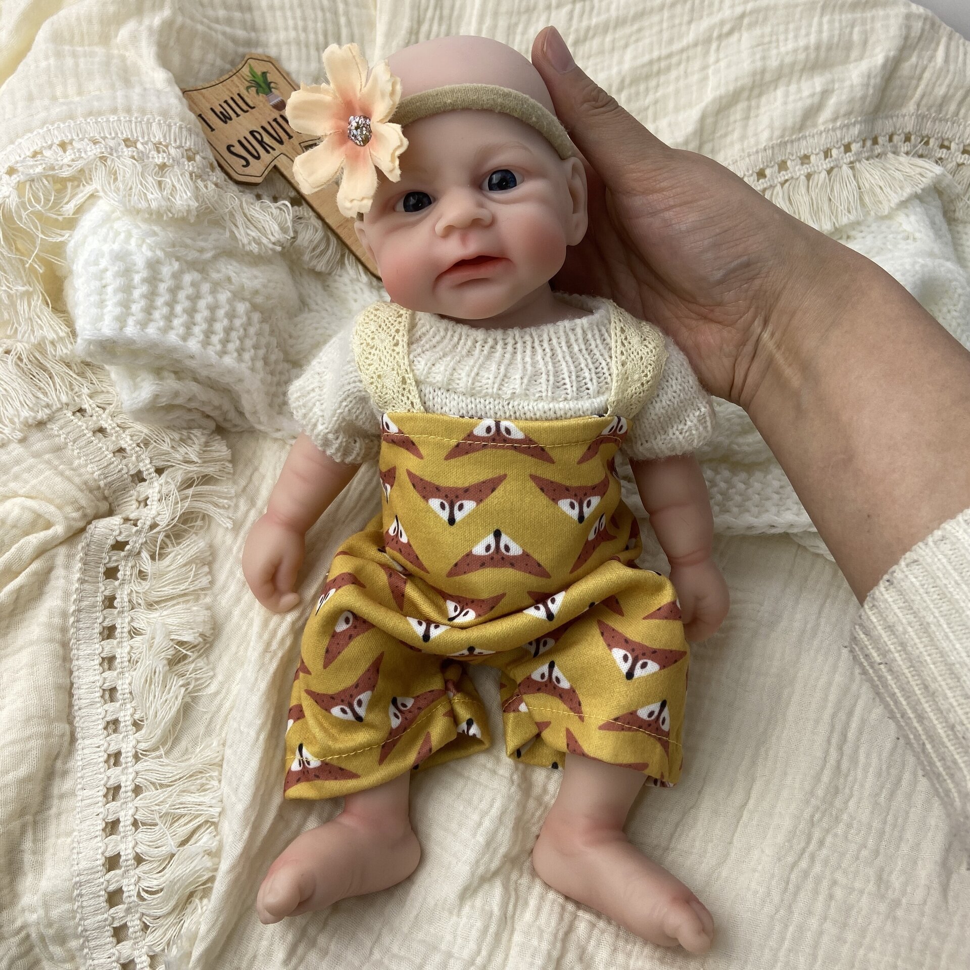 Bebé Reborn Mila - 30 cm de Silicona Blanda Realista - 8