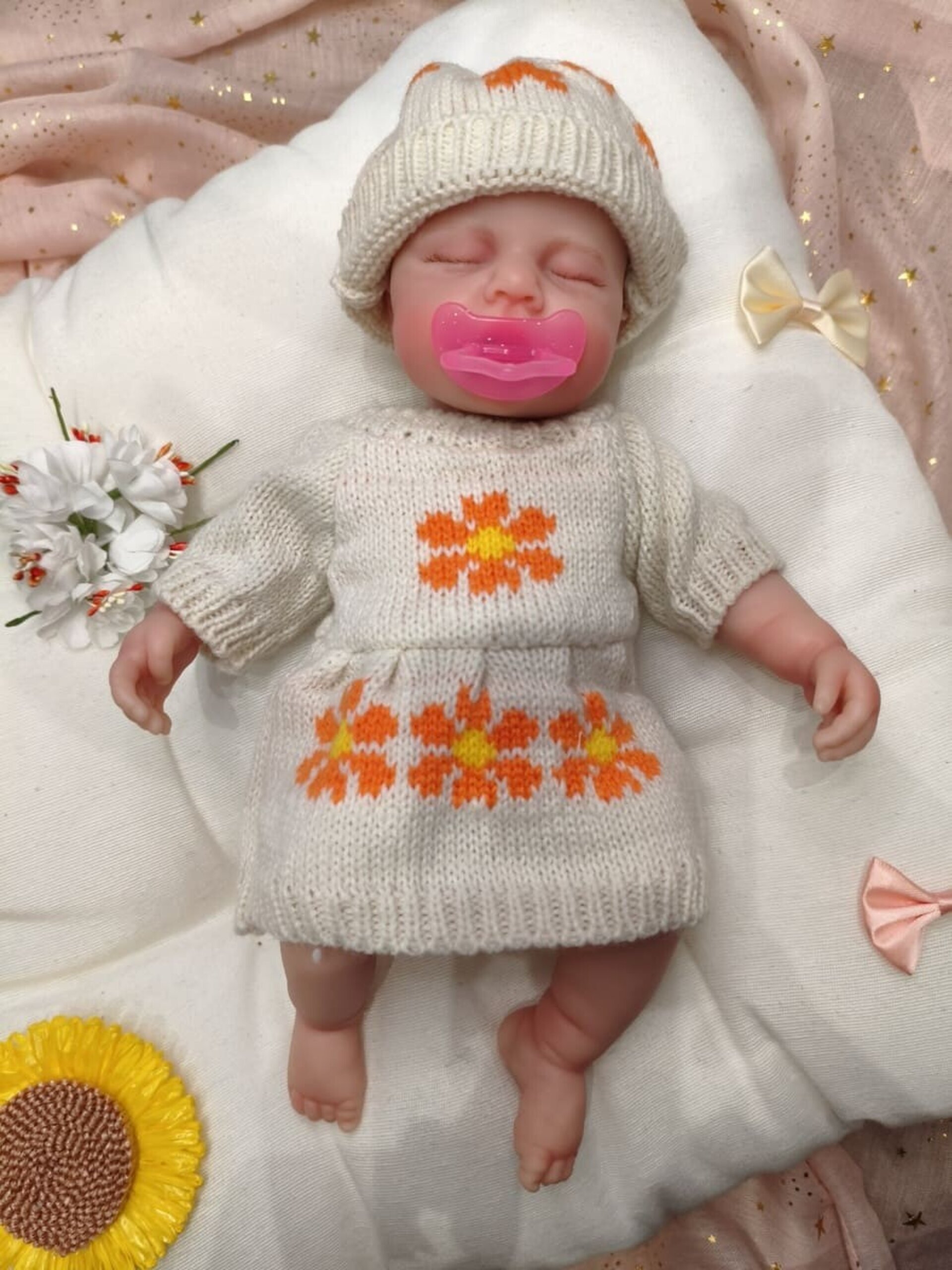 Bebé Reborn Alma - 30 cm de Silicona Blanda Realista - 4