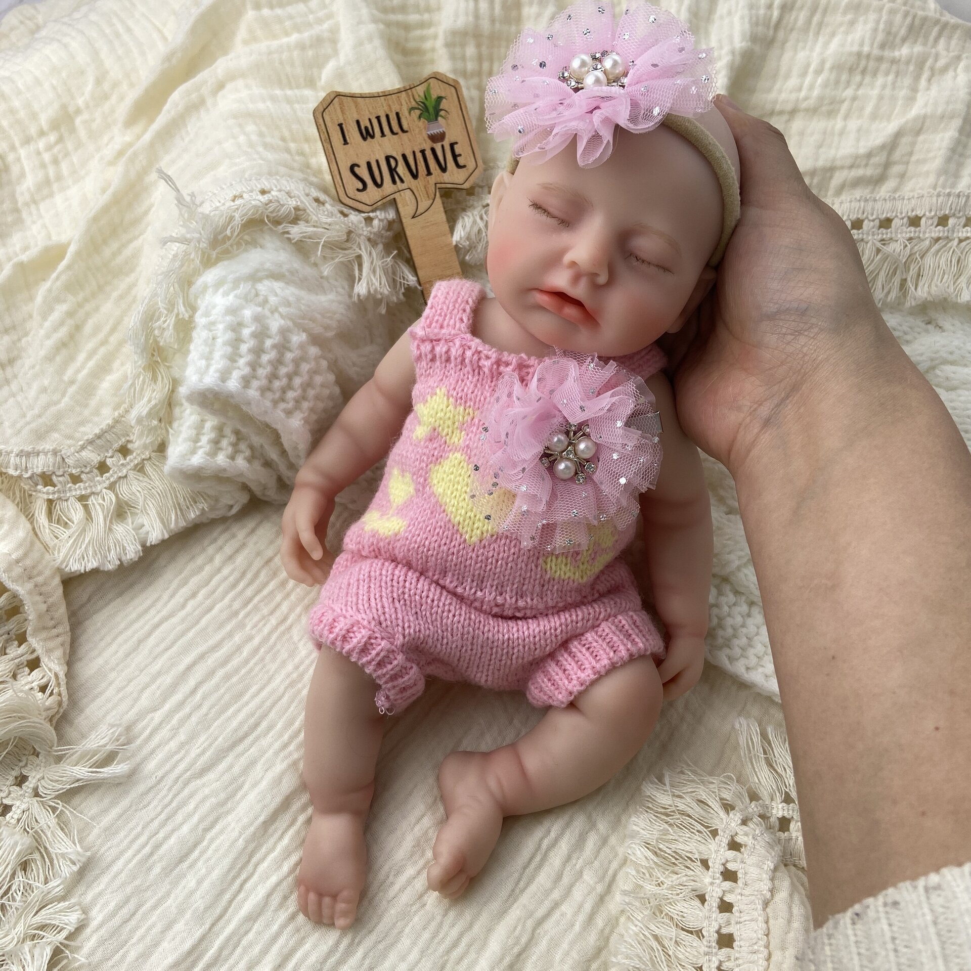 Bebé Reborn Gaia - 30 cm de Silicona Blanda Realista - 11