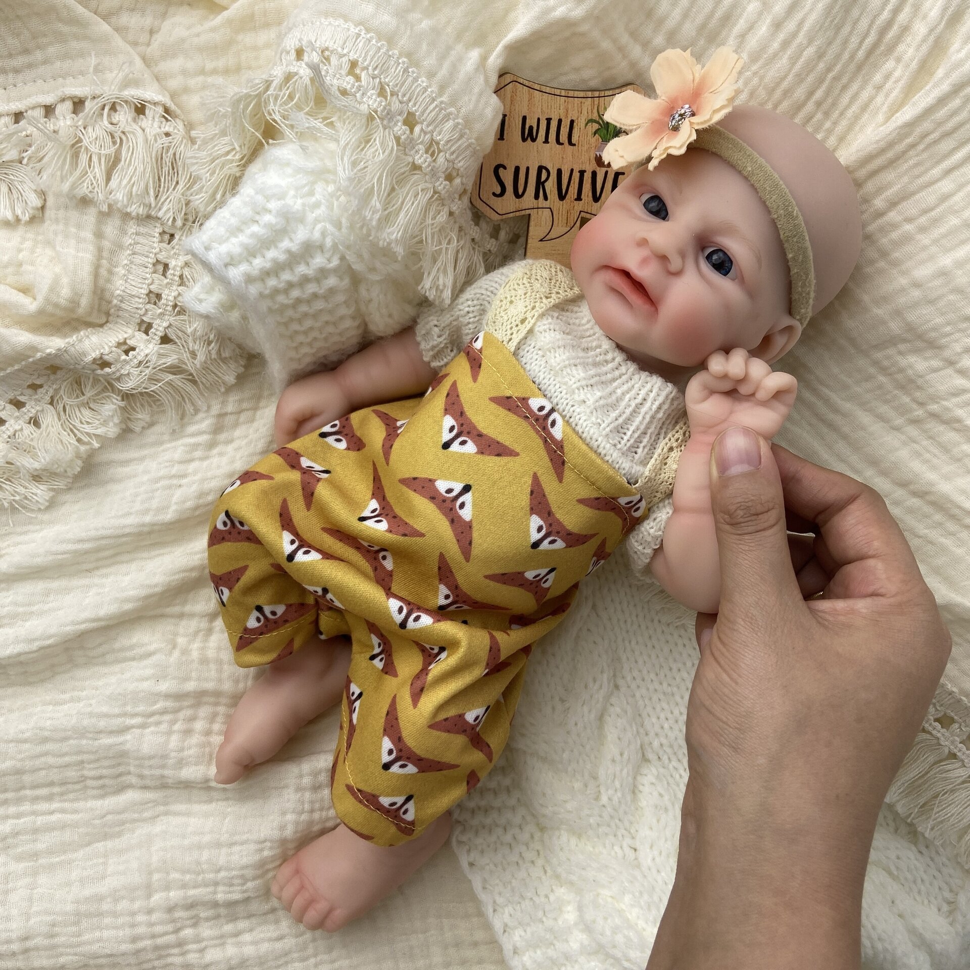 Bebé Reborn Mila - 30 cm de Silicona Blanda Realista - 7