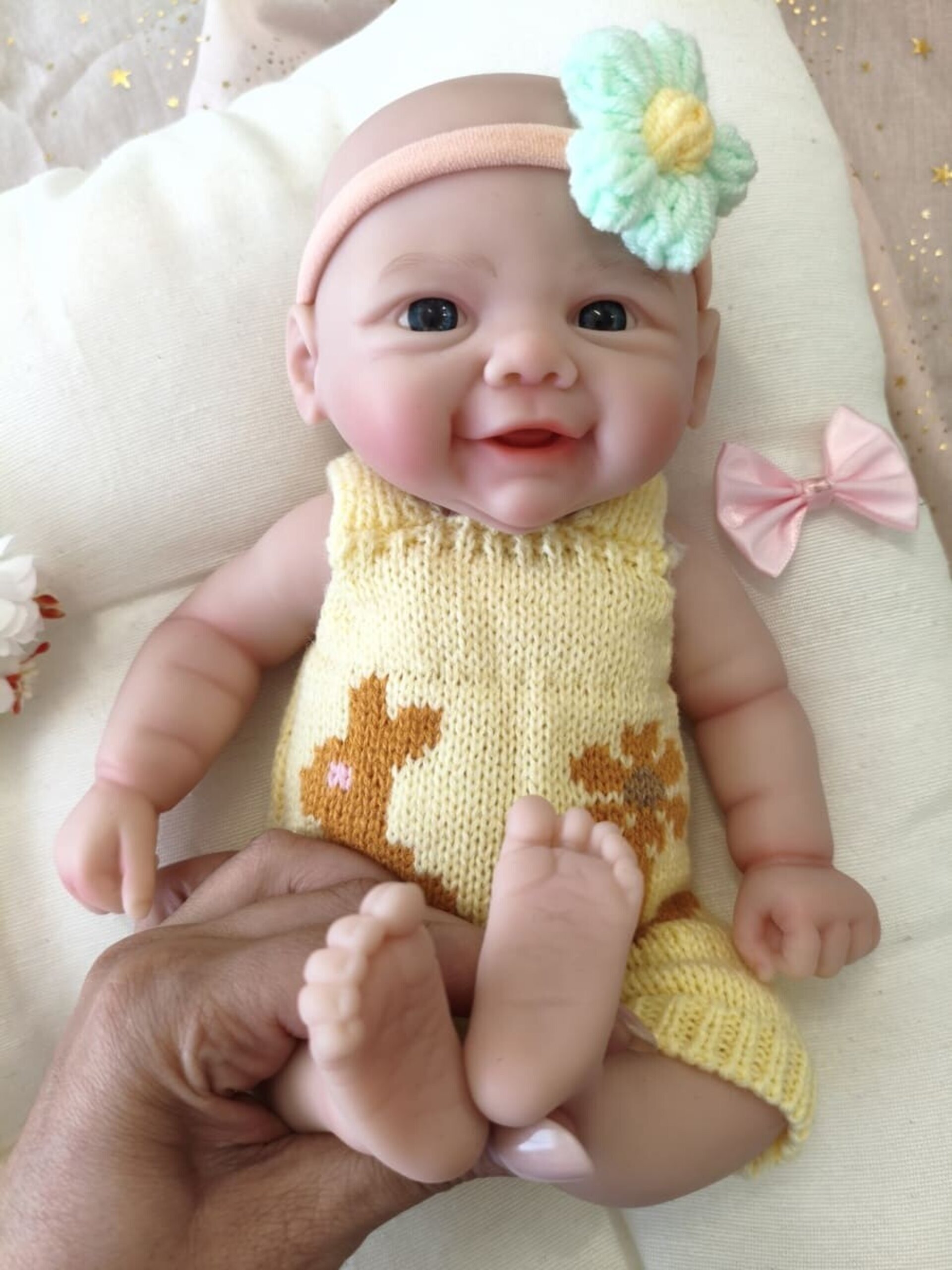 Bebé Reborn Sira - 30 cm de Silicona Blanda Realista - 3