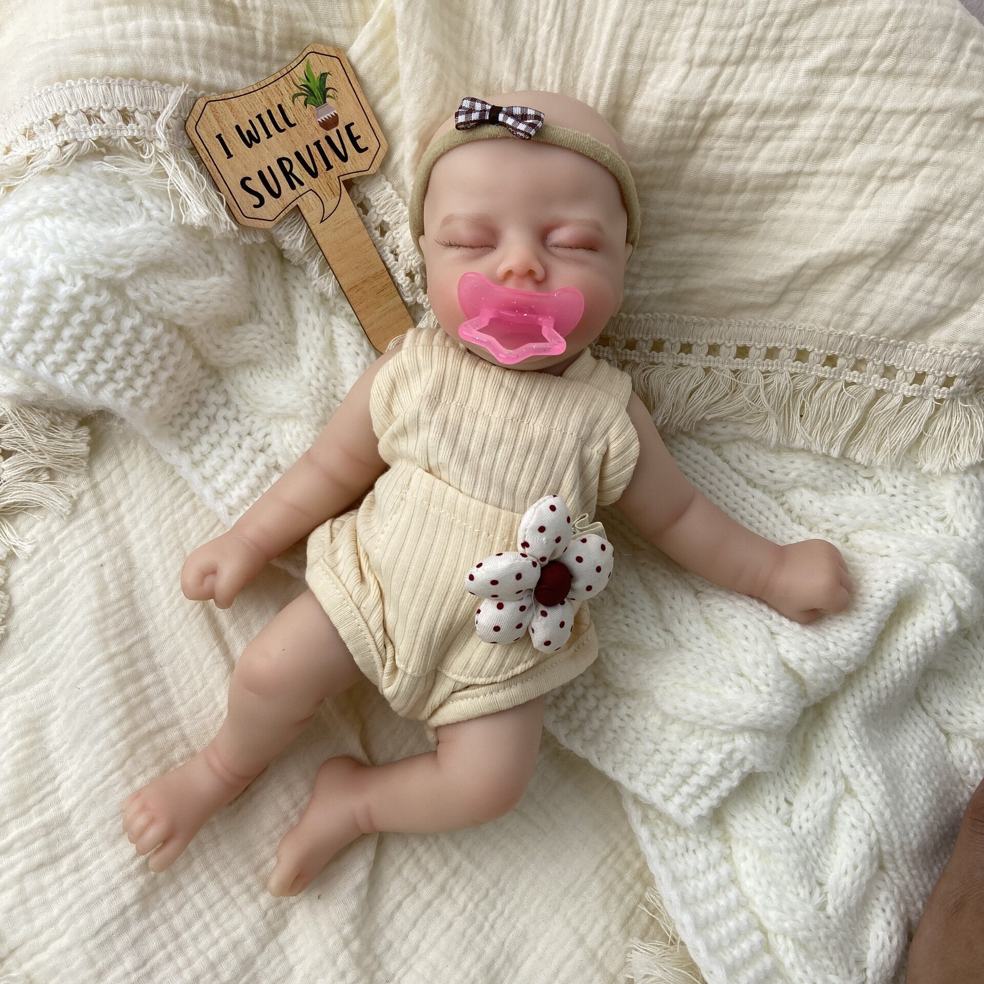 Bebé Reborn Zoe - 30 cm de Silicona Blanda Realista - 12