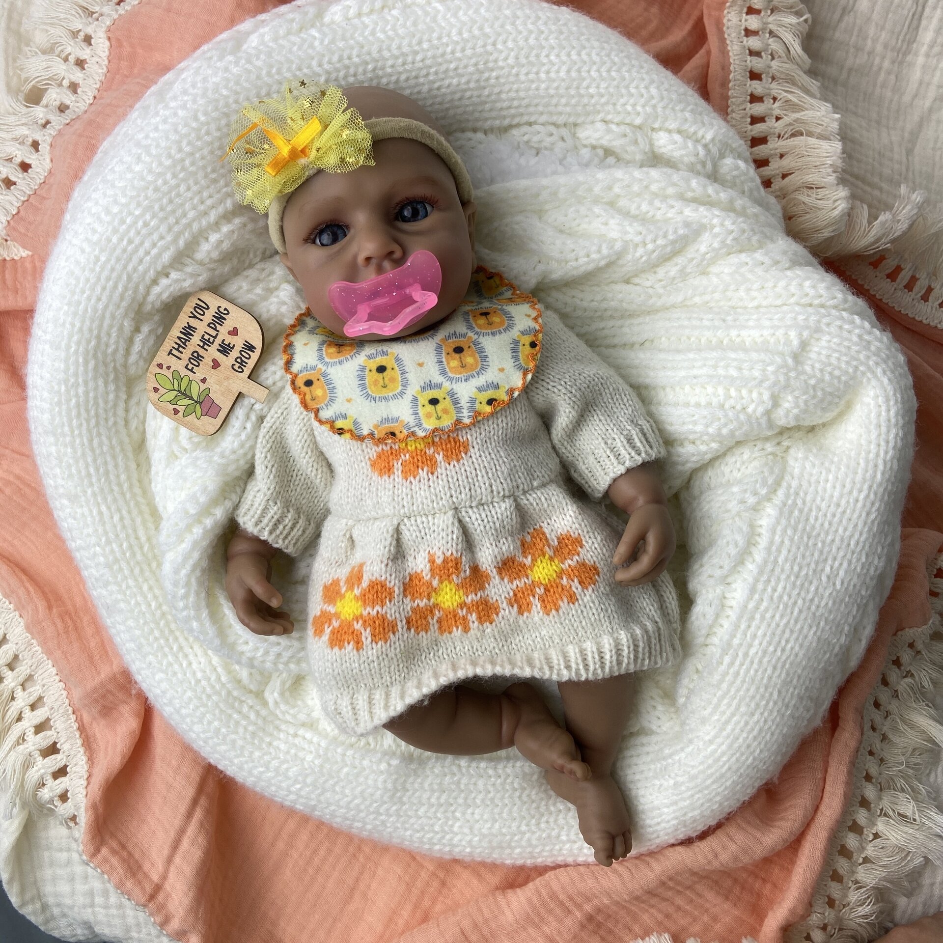 Bebé Reborn Aitana - 30 cm de Silicona Blanda Realista - 7