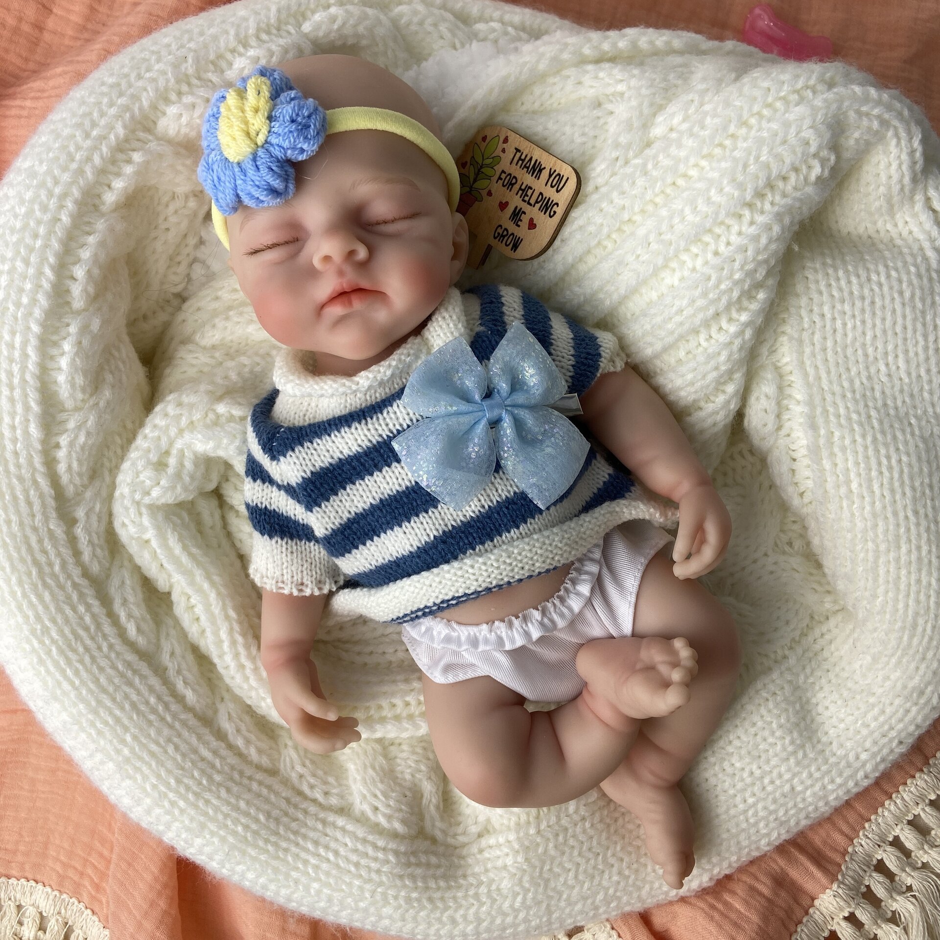 Bebé Reborn Aurora - 30 cm de Silicona Blanda Realista - 9