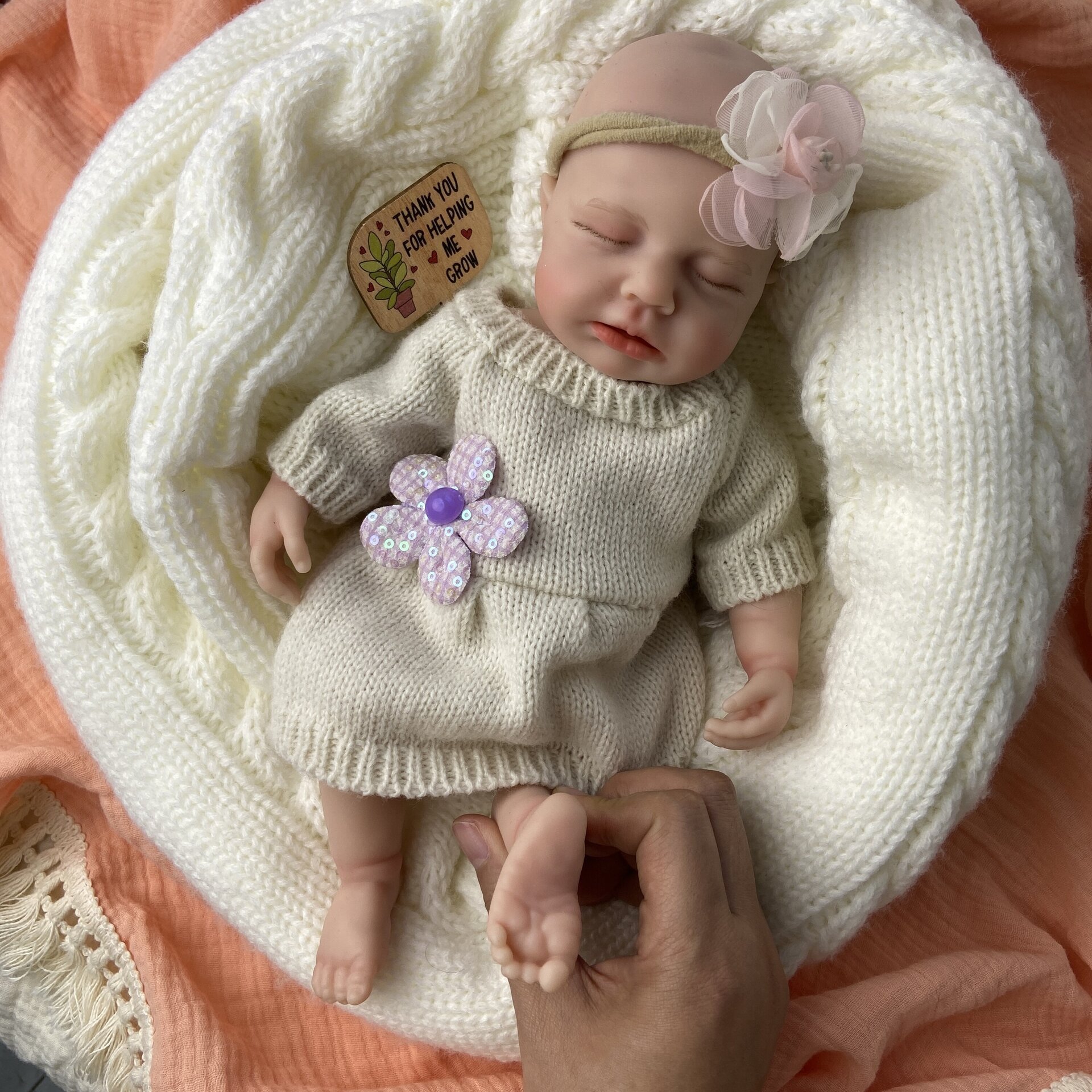 Bebé Reborn Sira - 30 cm de Silicona Blanda Realista - 7