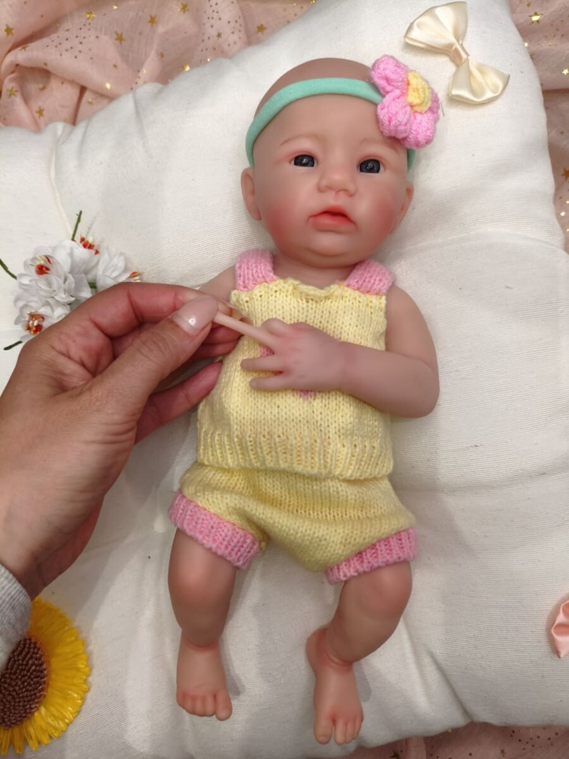 Bebé Reborn Luna - 30 cm de Silicona Blanda Realista - 4