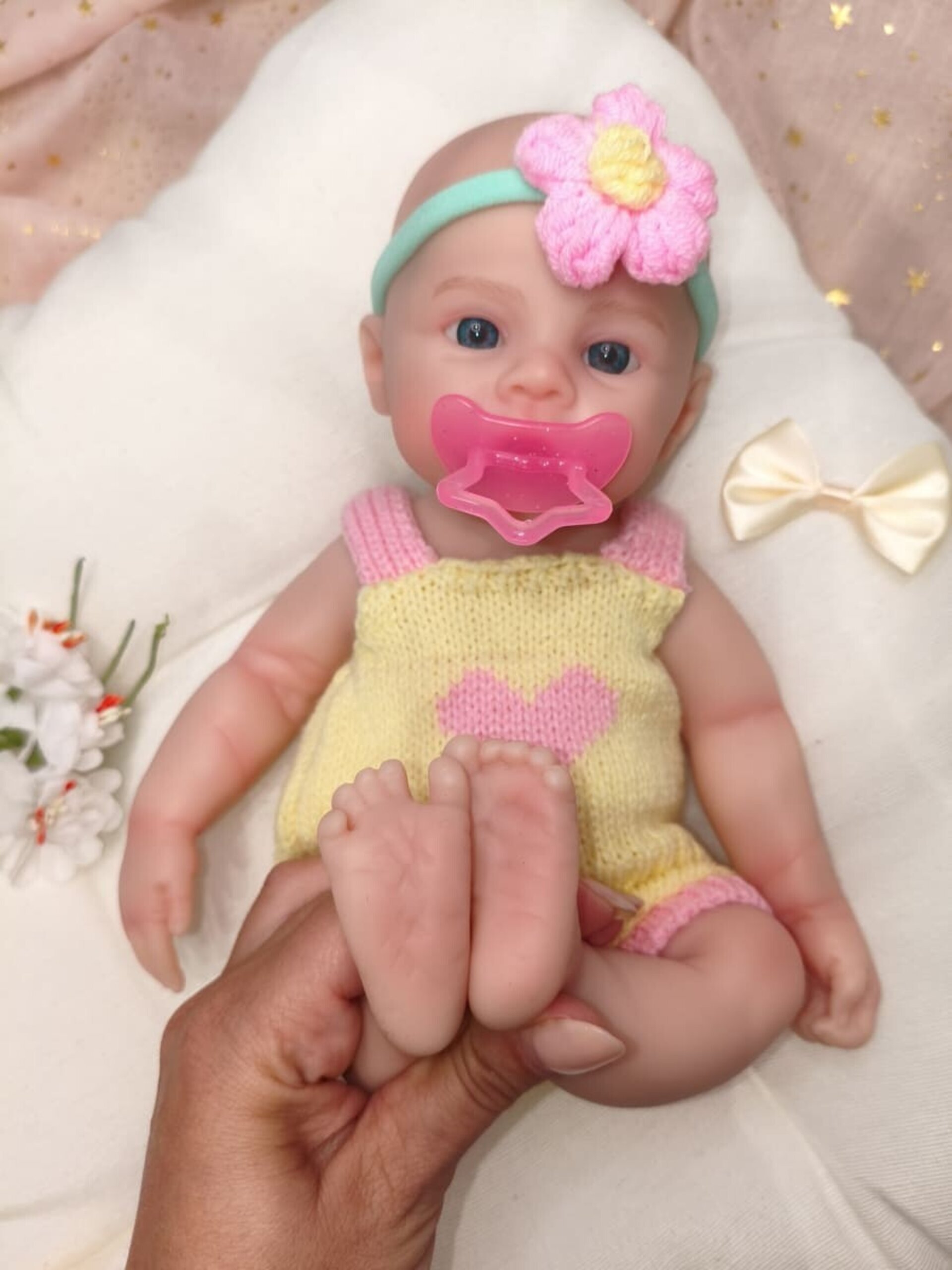 Bebé Reborn Mar - 30 cm de Silicona Blanda Realista - 6