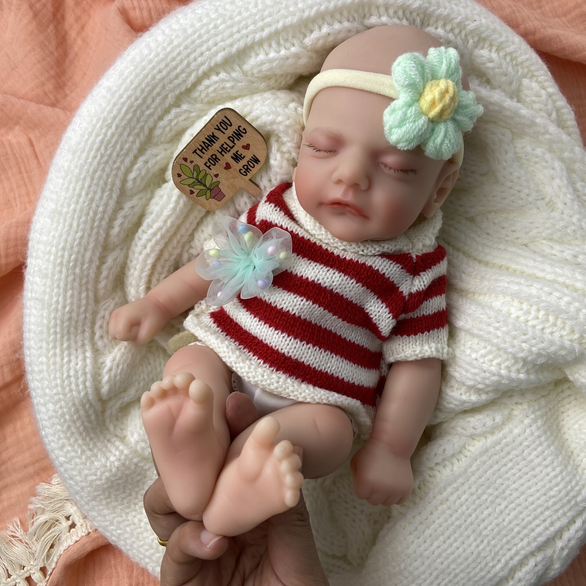 Bebé Reborn Maya - 30 cm de Silicona Blanda Realista - 2