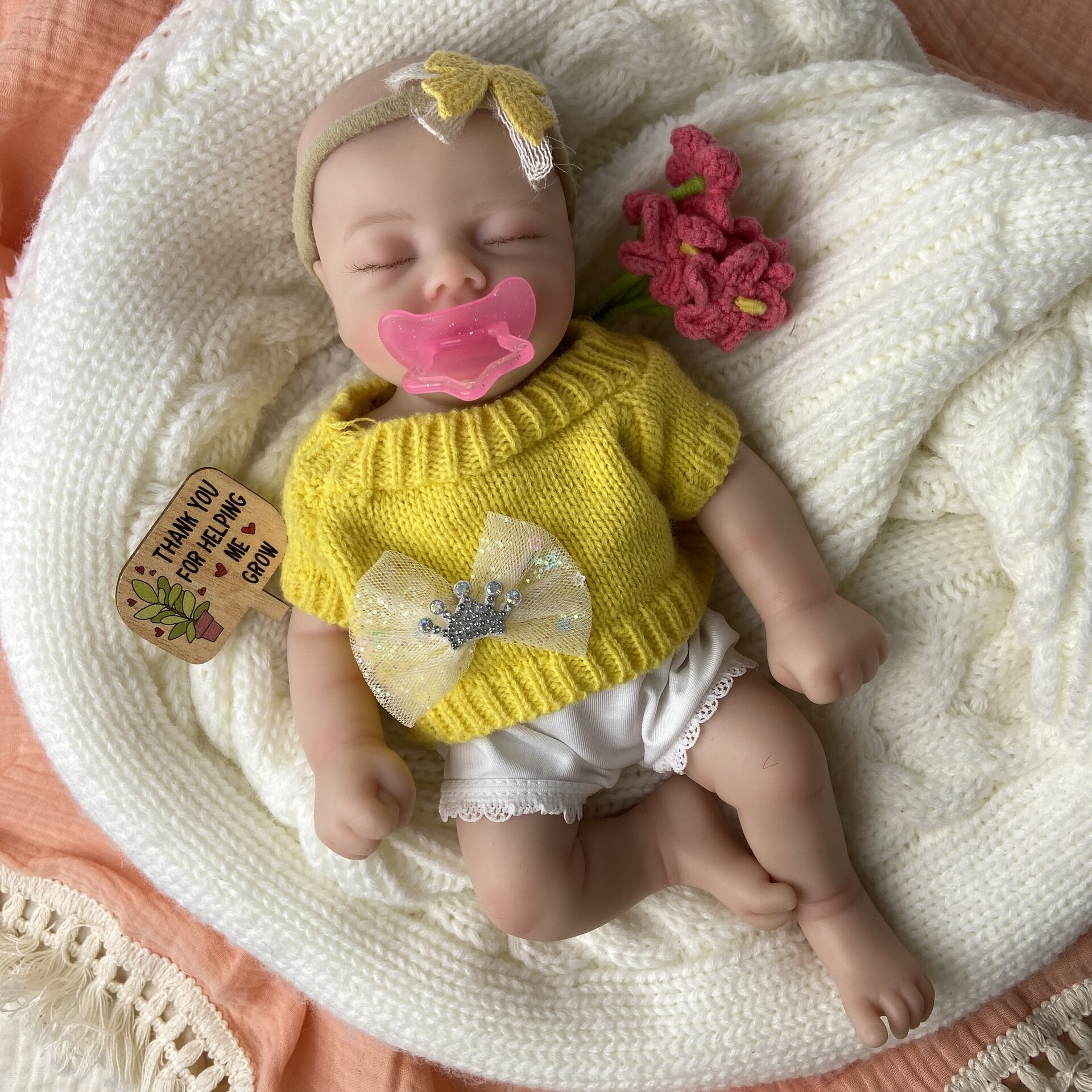 Bebé Reborn Noelia - 30 cm de Silicona Blanda Realista - 2