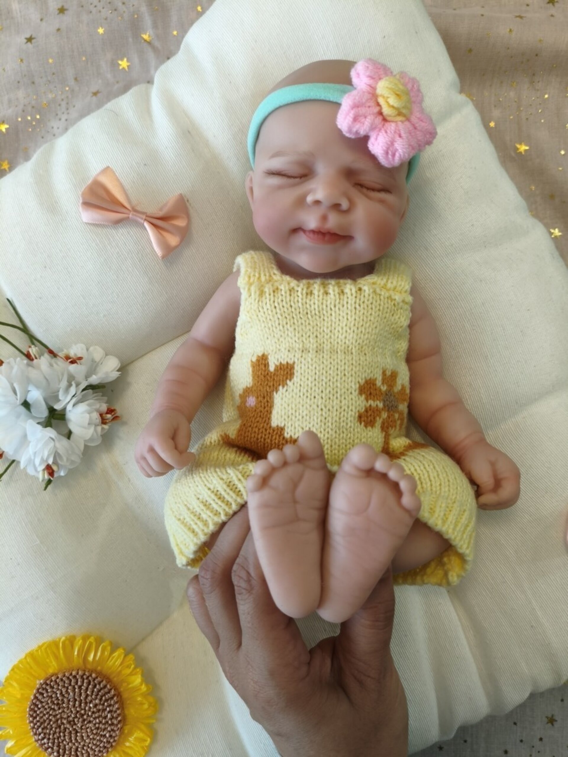 Bebé Reborn Lola - 30 cm de Silicona Blanda Realista - 4