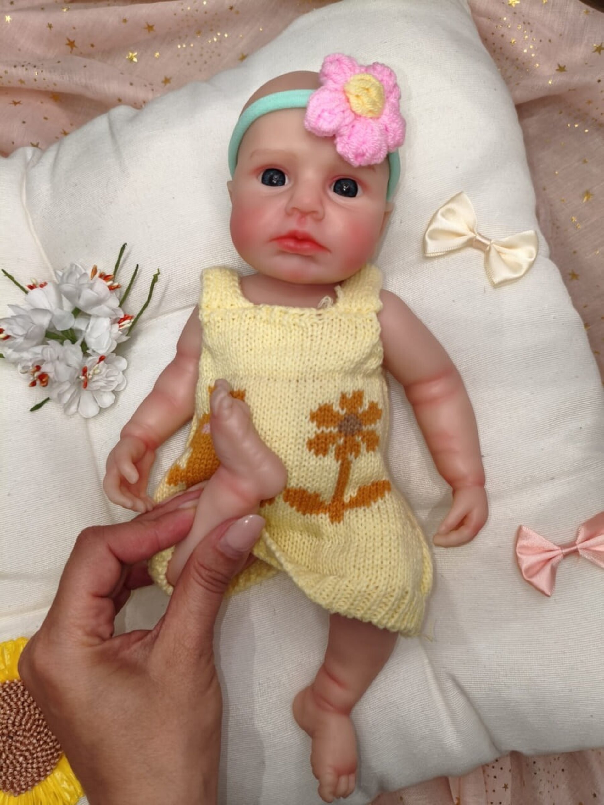 Bebé Reborn Alba - 30 cm de Silicona Blanda Realista - 2