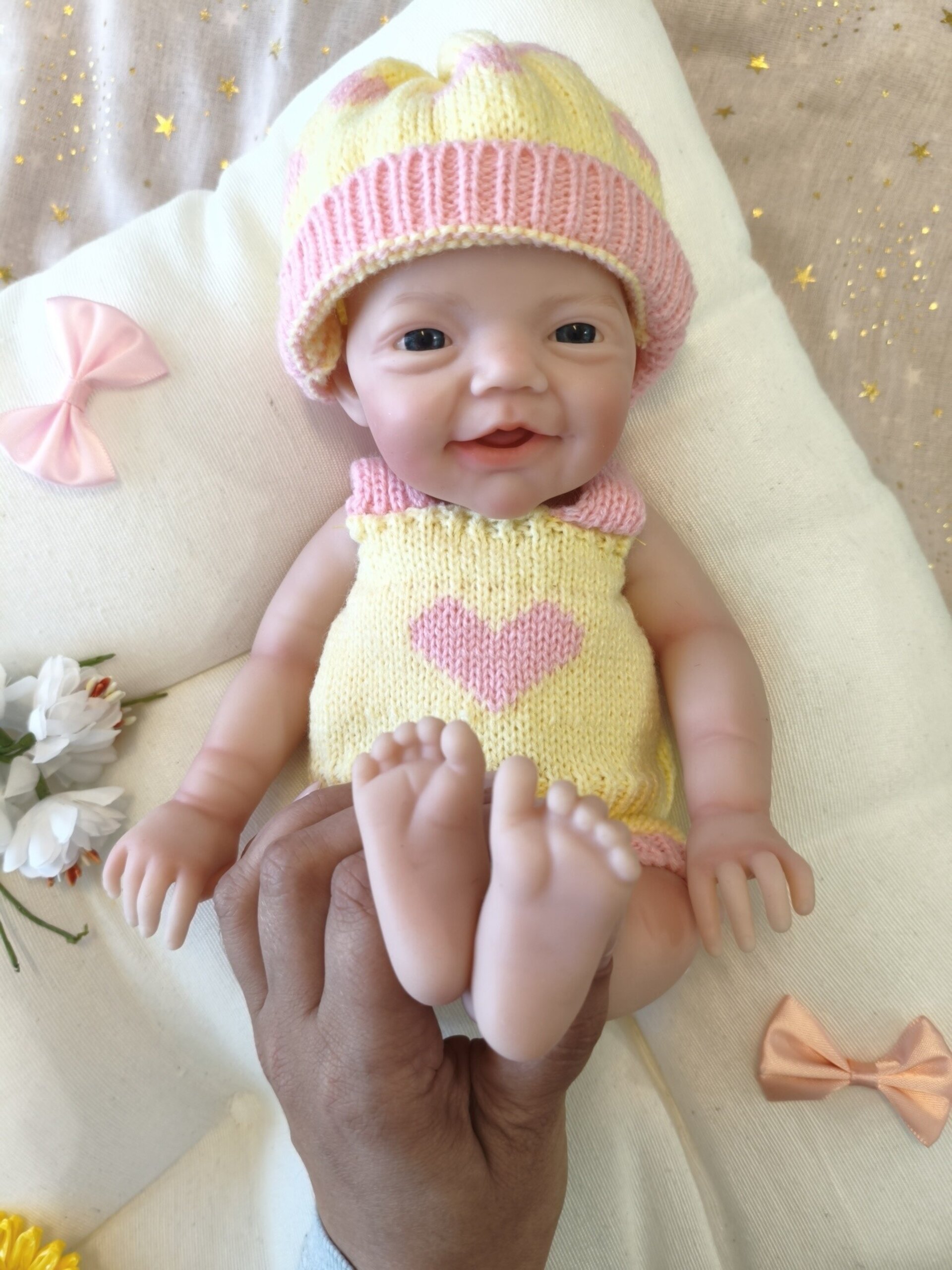 Bebé Reborn Lily - 30 cm de Silicona Blanda Realista - 7