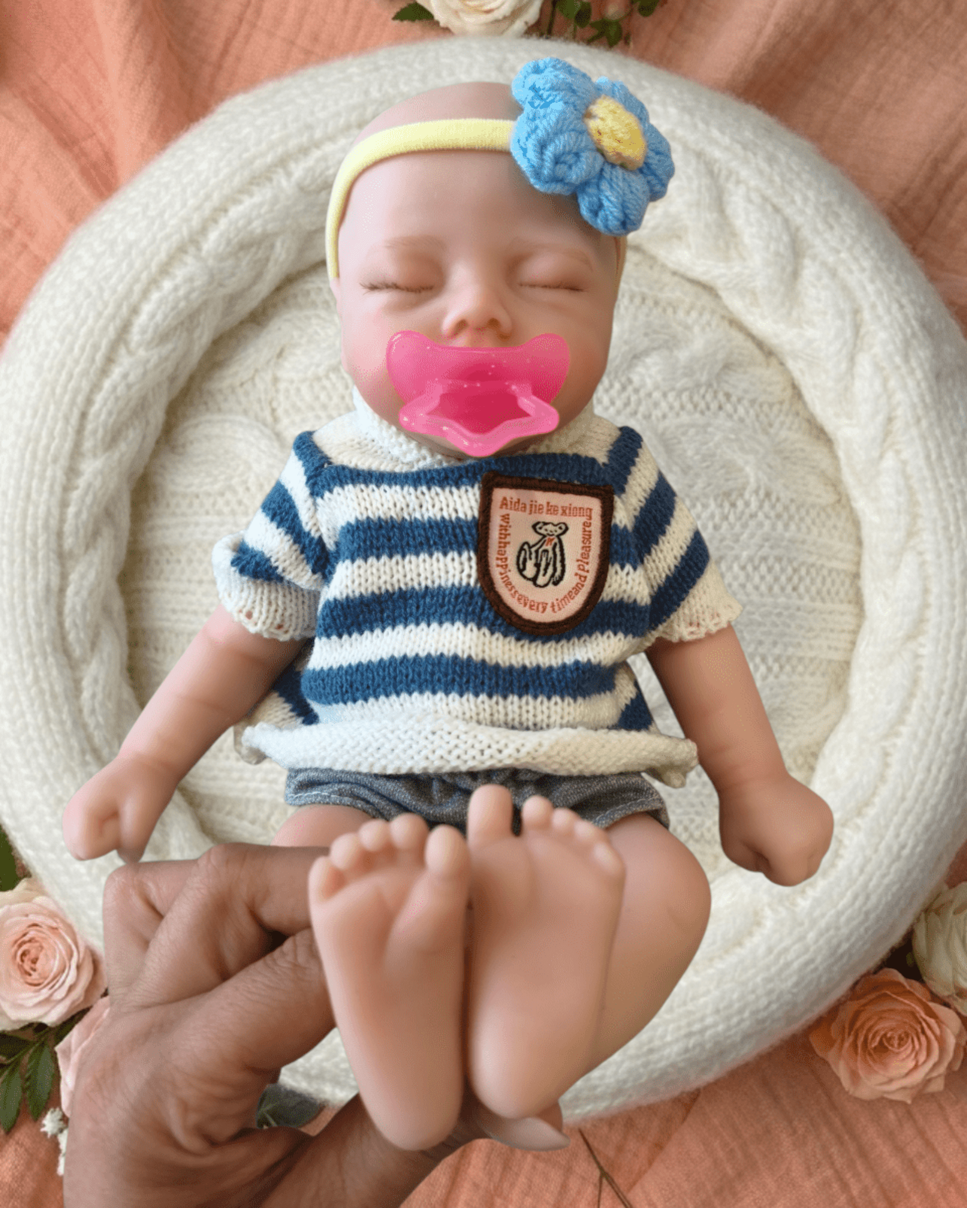 Bebé Reborn Hugo - 30 cm de Silicona Blanda Realista - 4