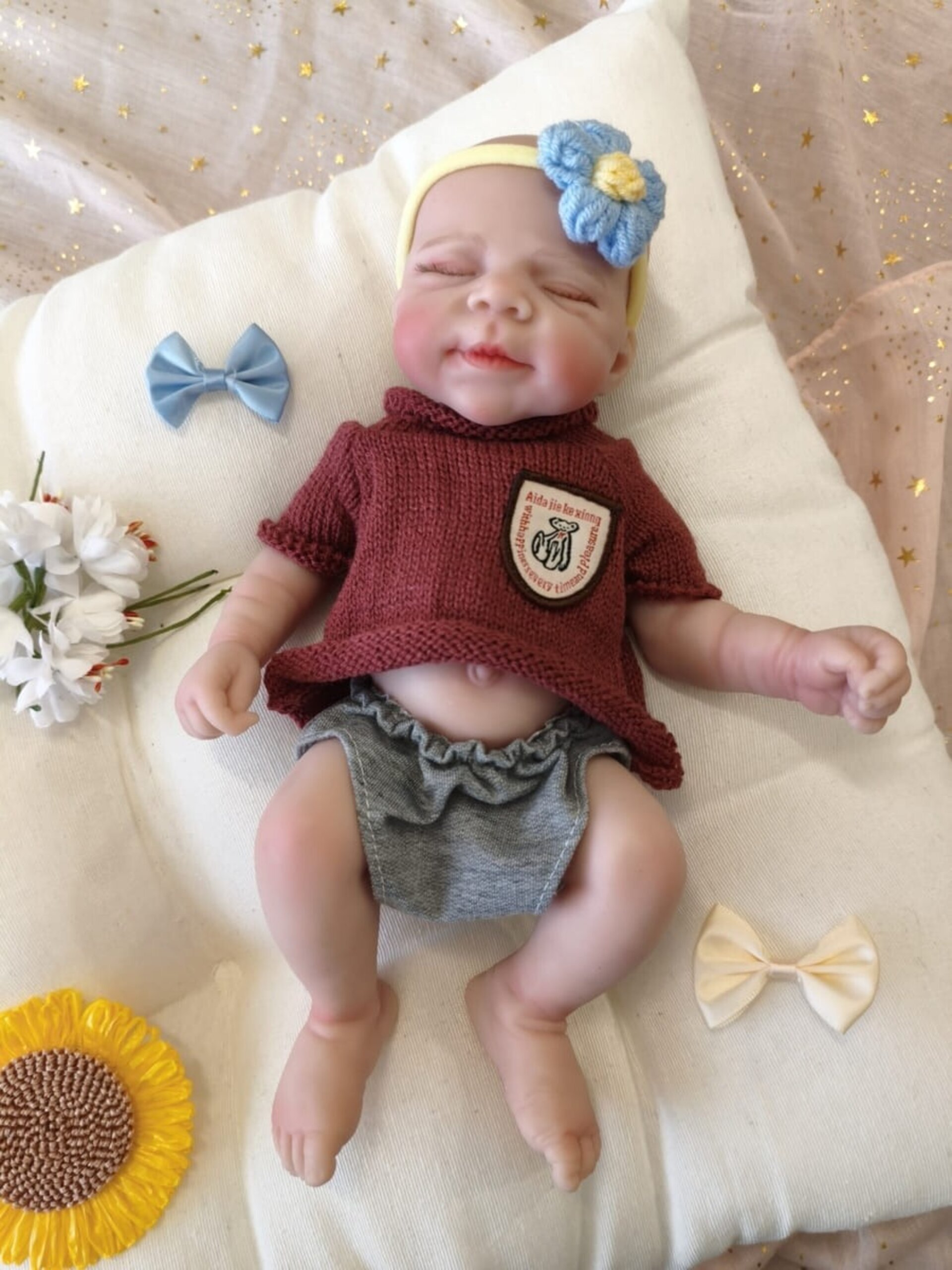 Bebé Reborn Axel - 30 cm de Silicona Blanda Realista - 1