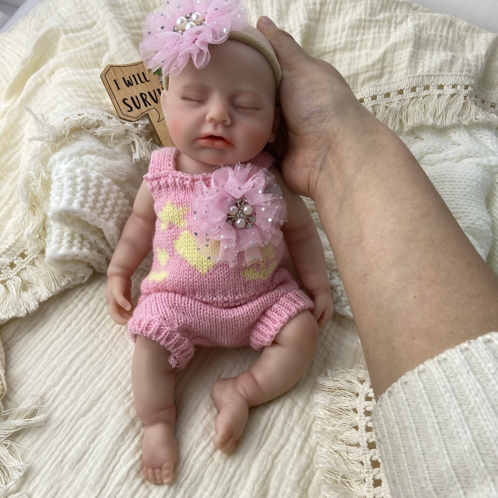 Bebé Reborn Gaia - 30 cm de Silicona Blanda Realista - 13