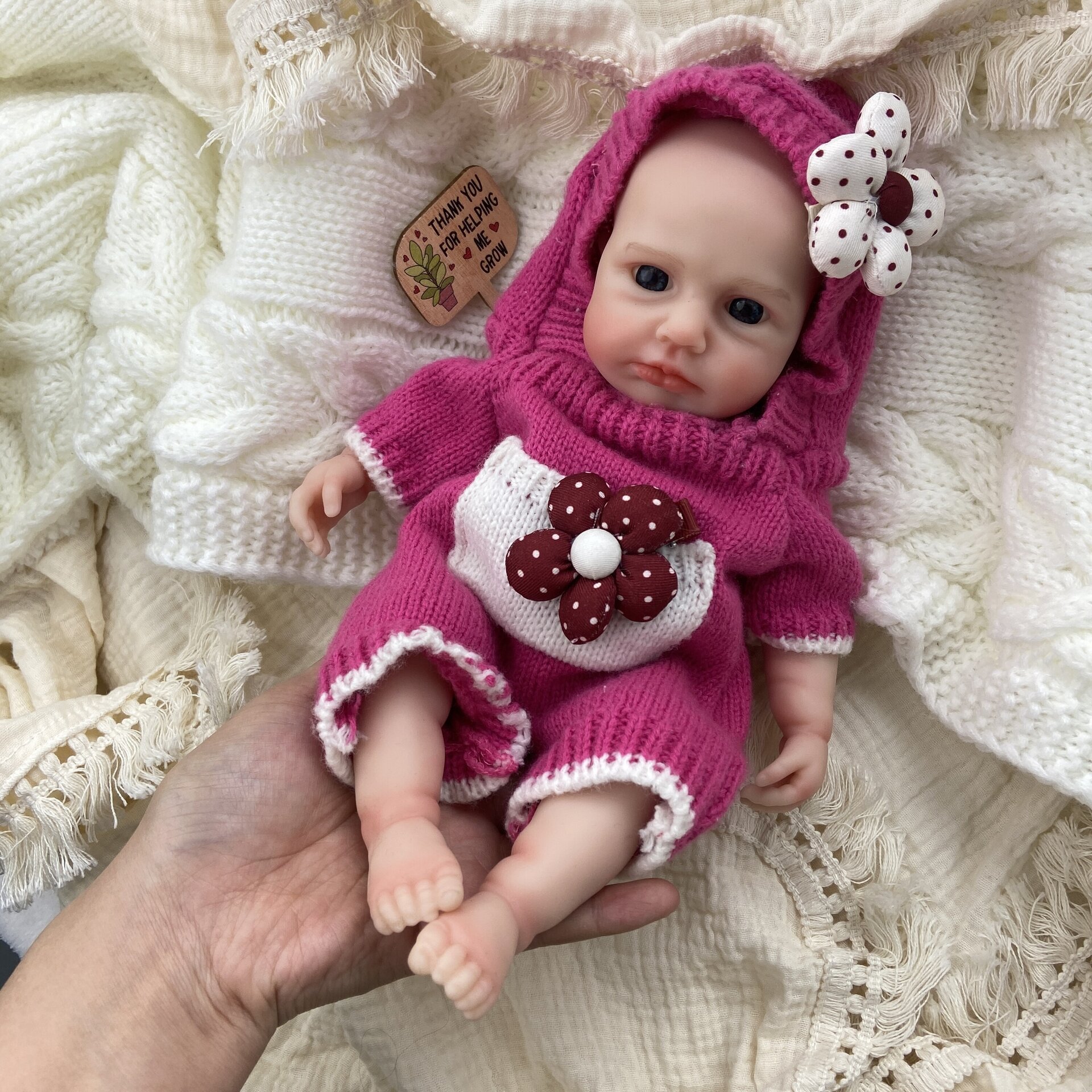 Bebé Reborn Alba - 30 cm de Silicona Blanda Realista - 3