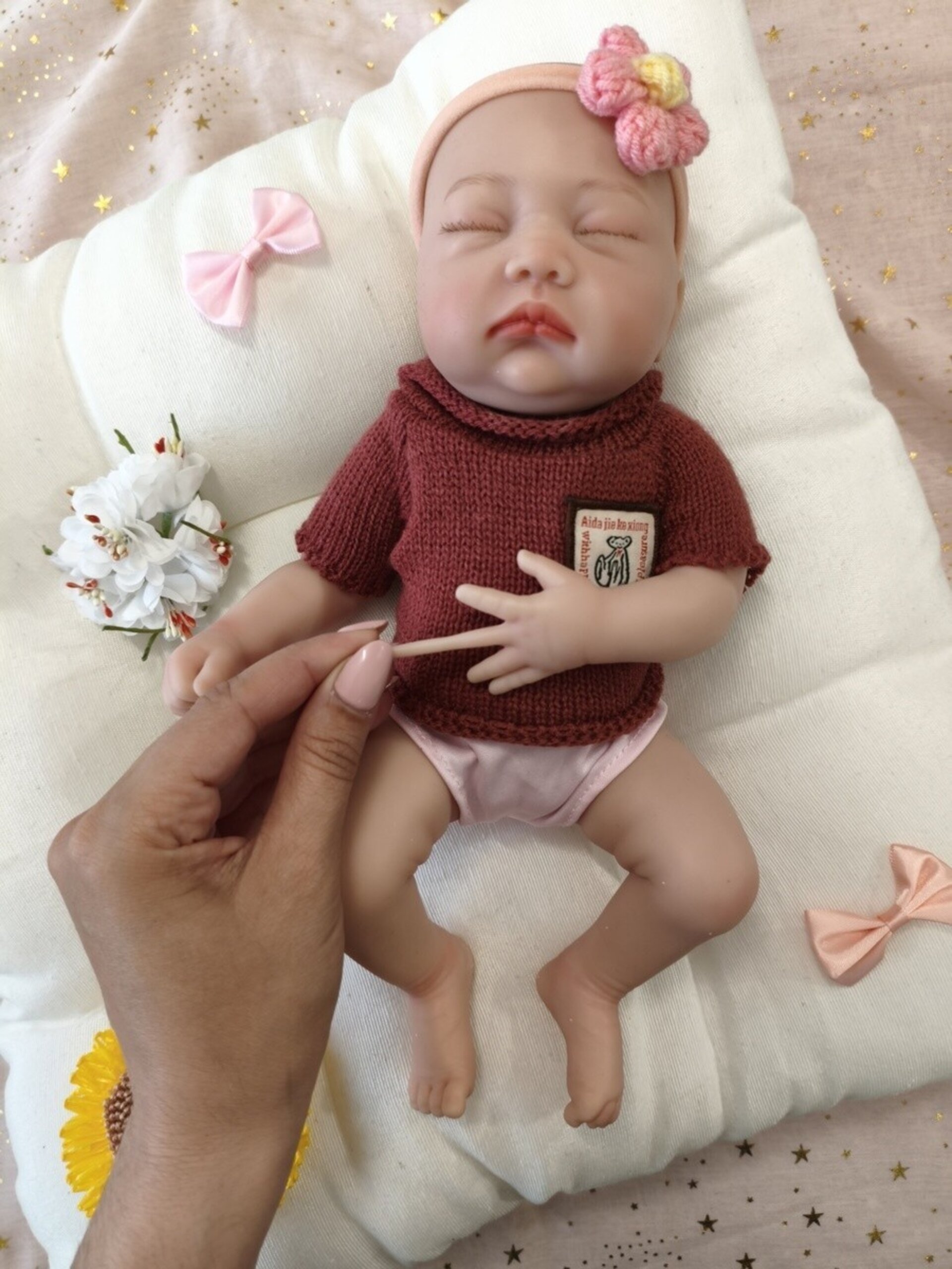 Bebé Reborn Naila - 30 cm de Silicona Blanda Realista - 6