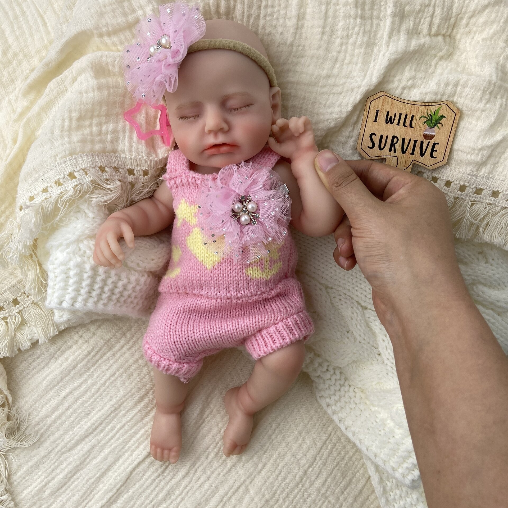 Bebé Reborn Gaia - 30 cm de Silicona Blanda Realista - 10