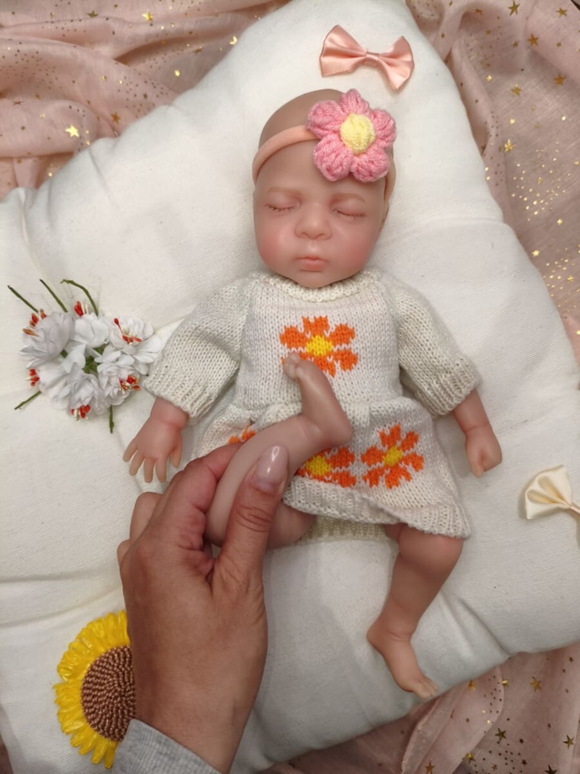 Bebé Reborn Gala - 30 cm de Silicona Blanda Realista - 4