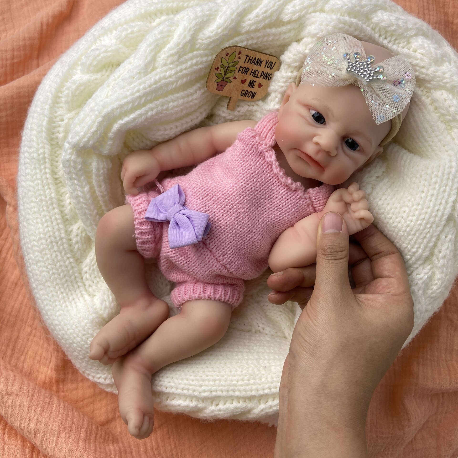 Bebé Reborn Mara - 30 cm de Silicona Blanda Realista - 9