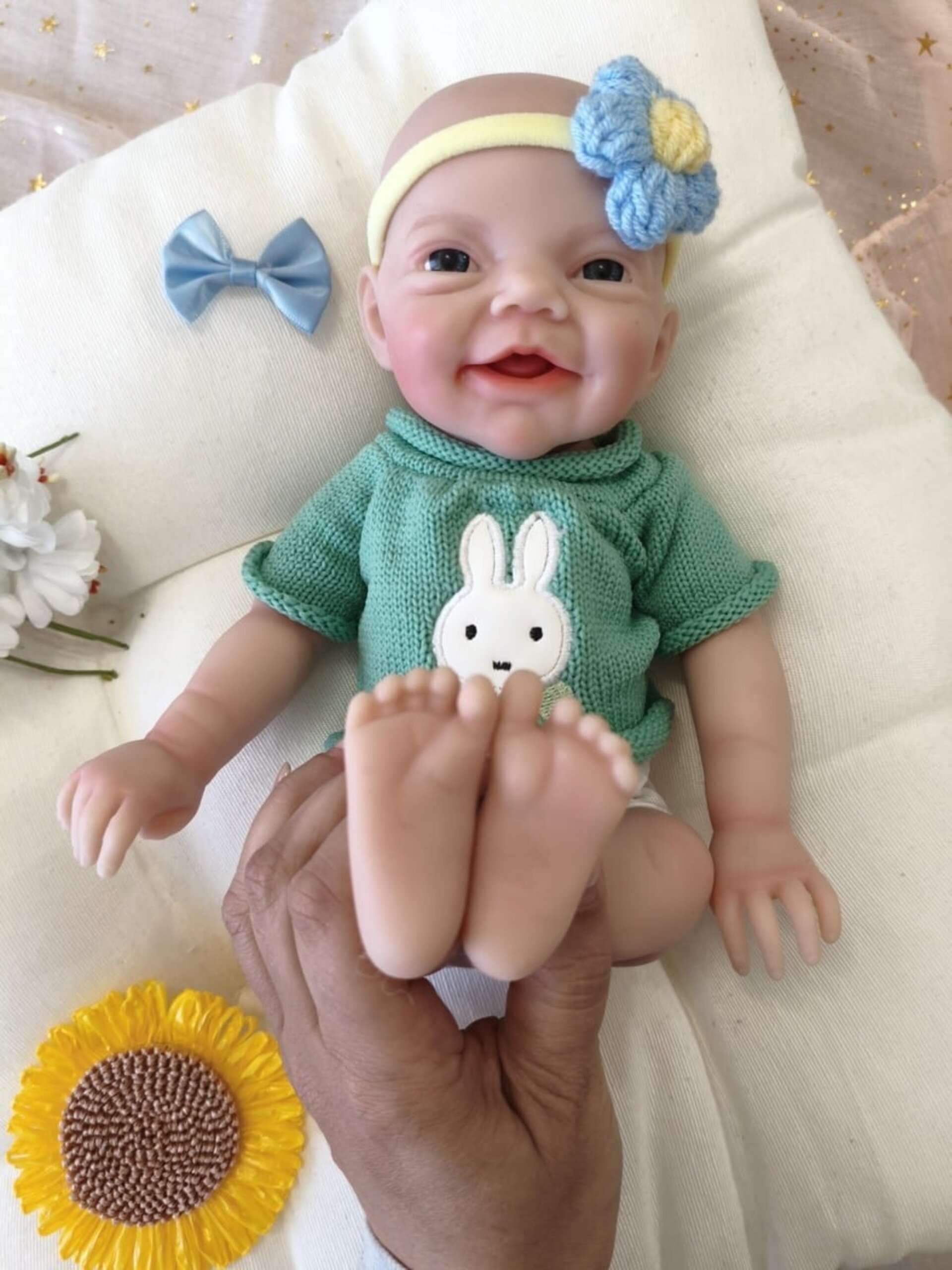 Bebé Reborn Alan - 30 cm de Silicona Blanda Realista - 5