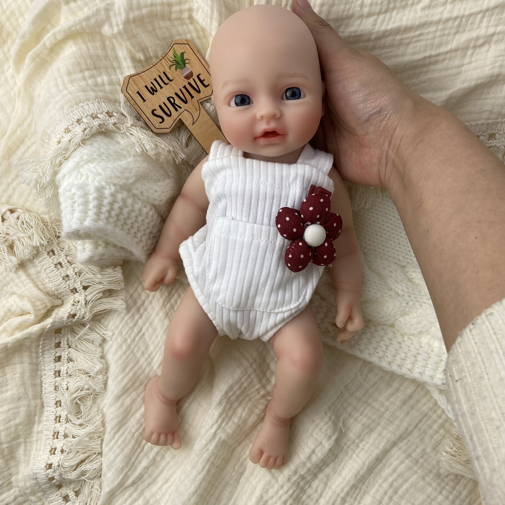 Bebé Reborn Noa - 30 cm de Silicona Blanda Realista - 9