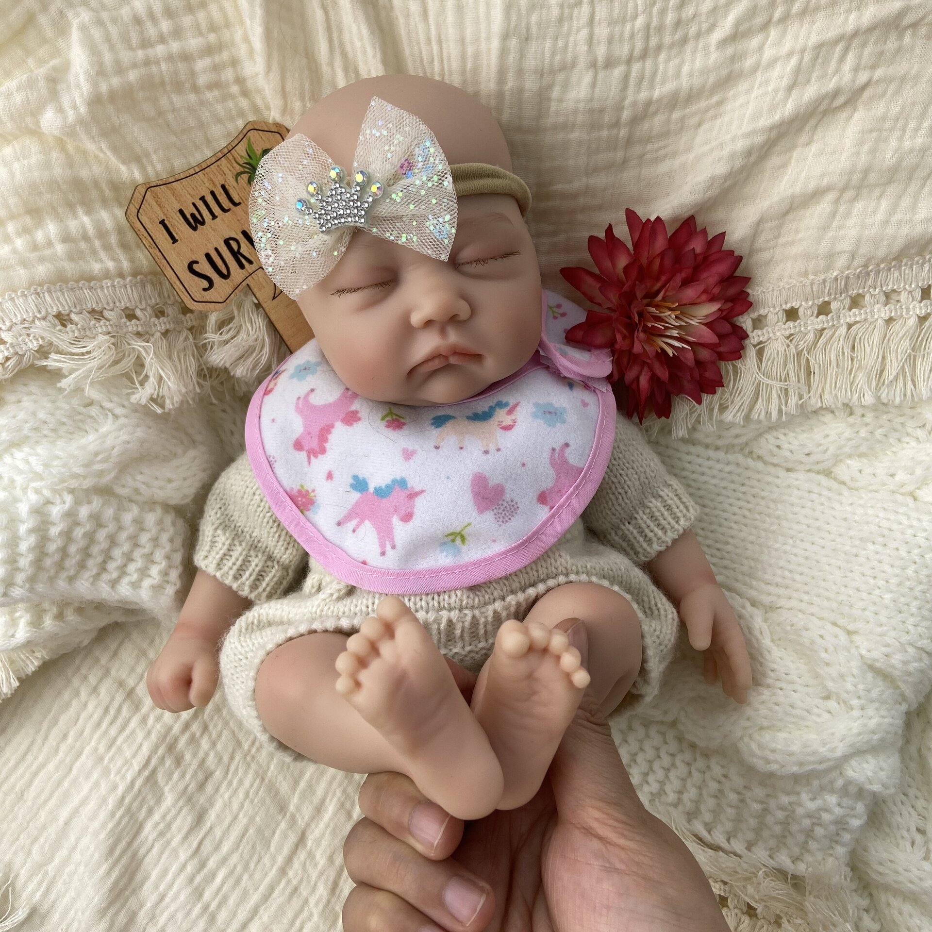 Bebé Reborn Luna - 30 cm de Silicona Blanda Realista - 2