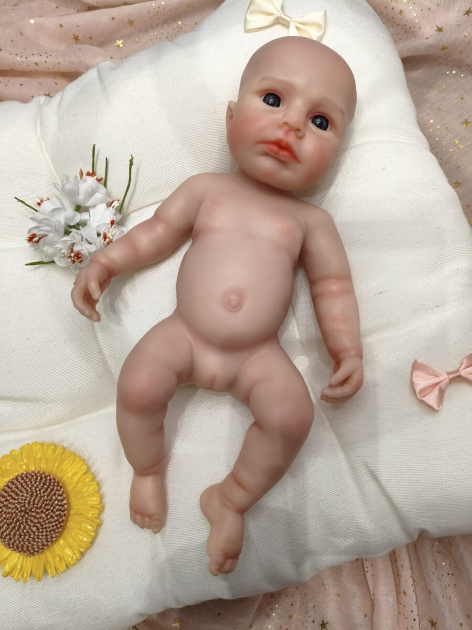 Bebé Reborn Alba - 30 cm de Silicona Blanda Realista - 10