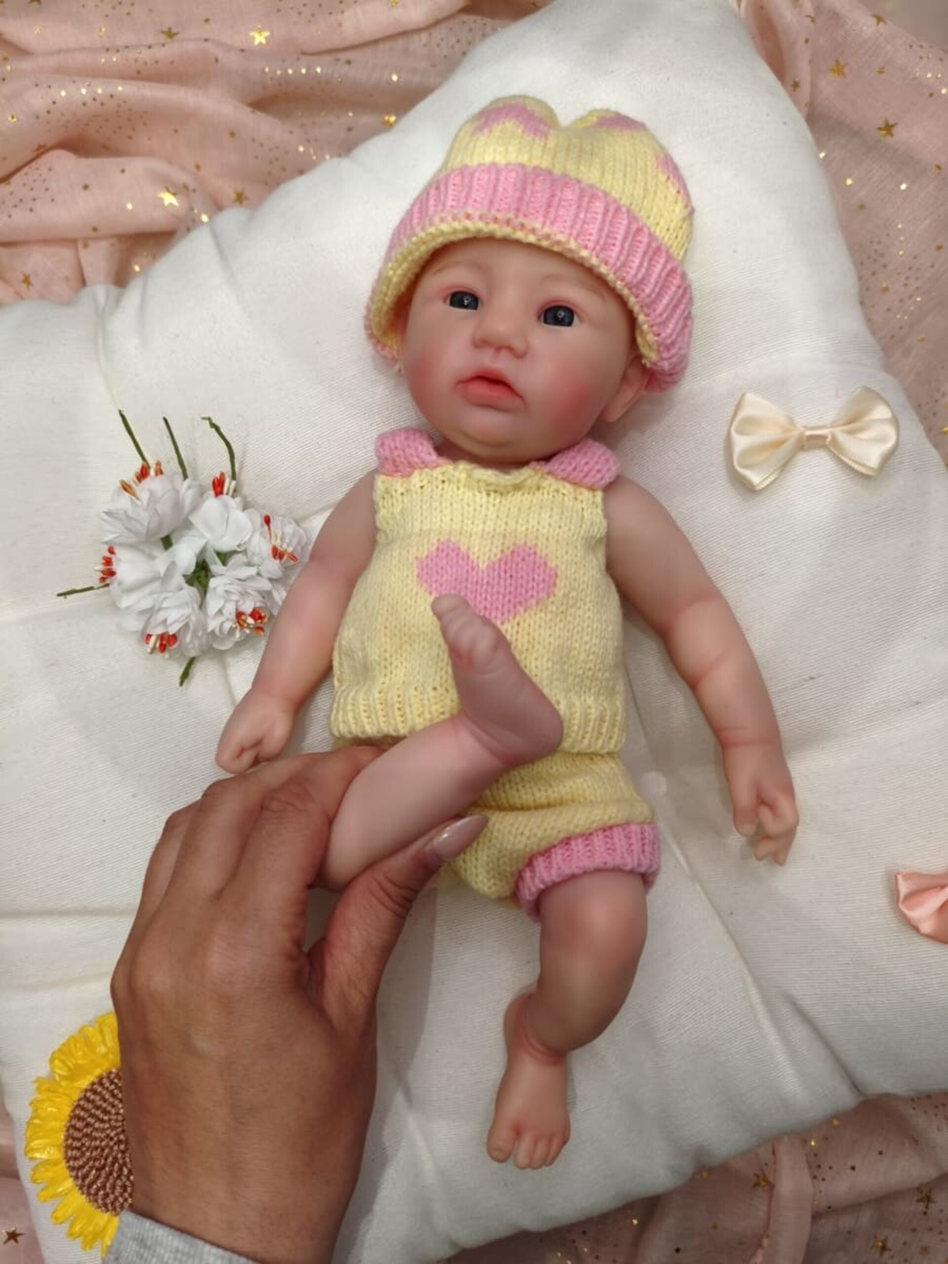 Bebé Reborn Luna - 30 cm de Silicona Blanda Realista - 6