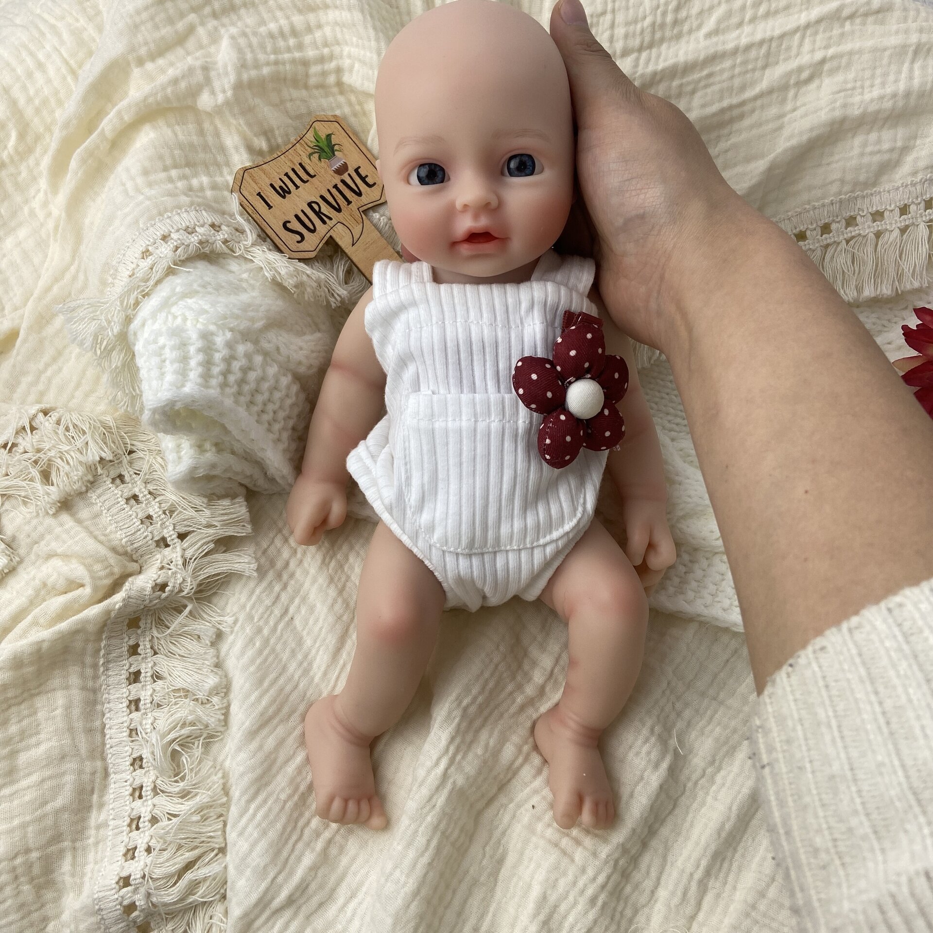 Bebé Reborn Noa - 30 cm de Silicona Blanda Realista - 8