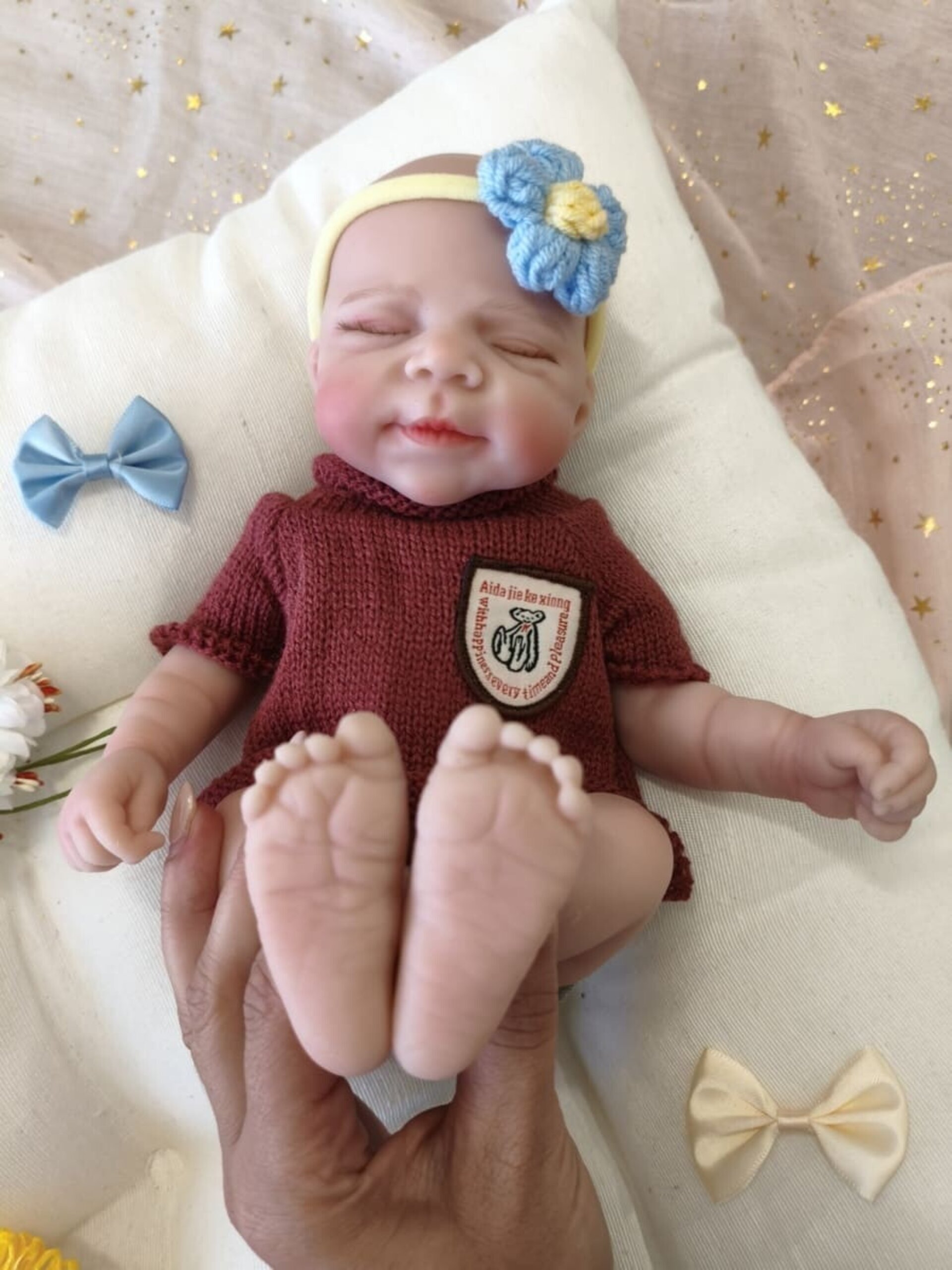 Bebé Reborn Axel - 30 cm de Silicona Blanda Realista - 4