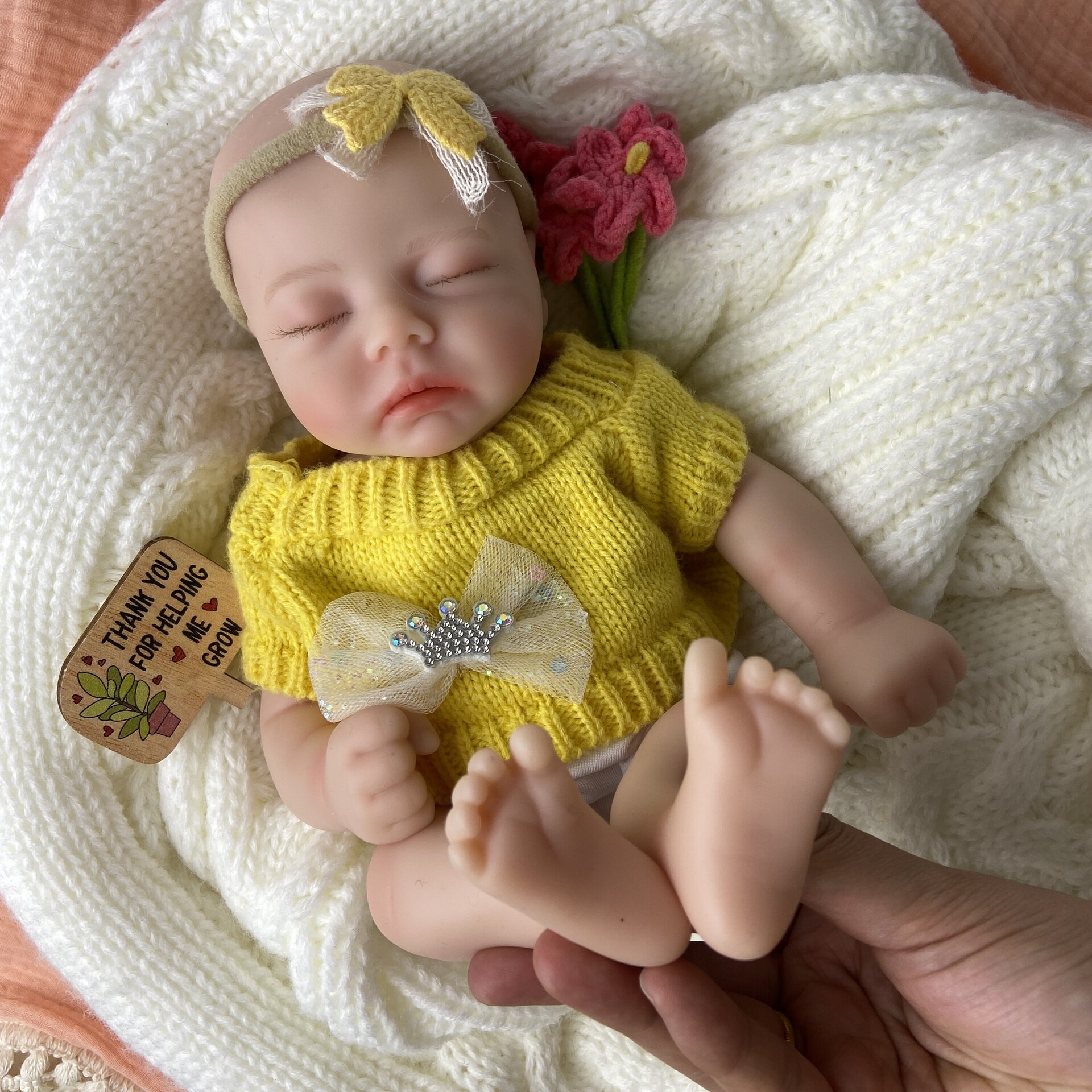 Bebé Reborn Noelia - 30 cm de Silicona Blanda Realista - 3