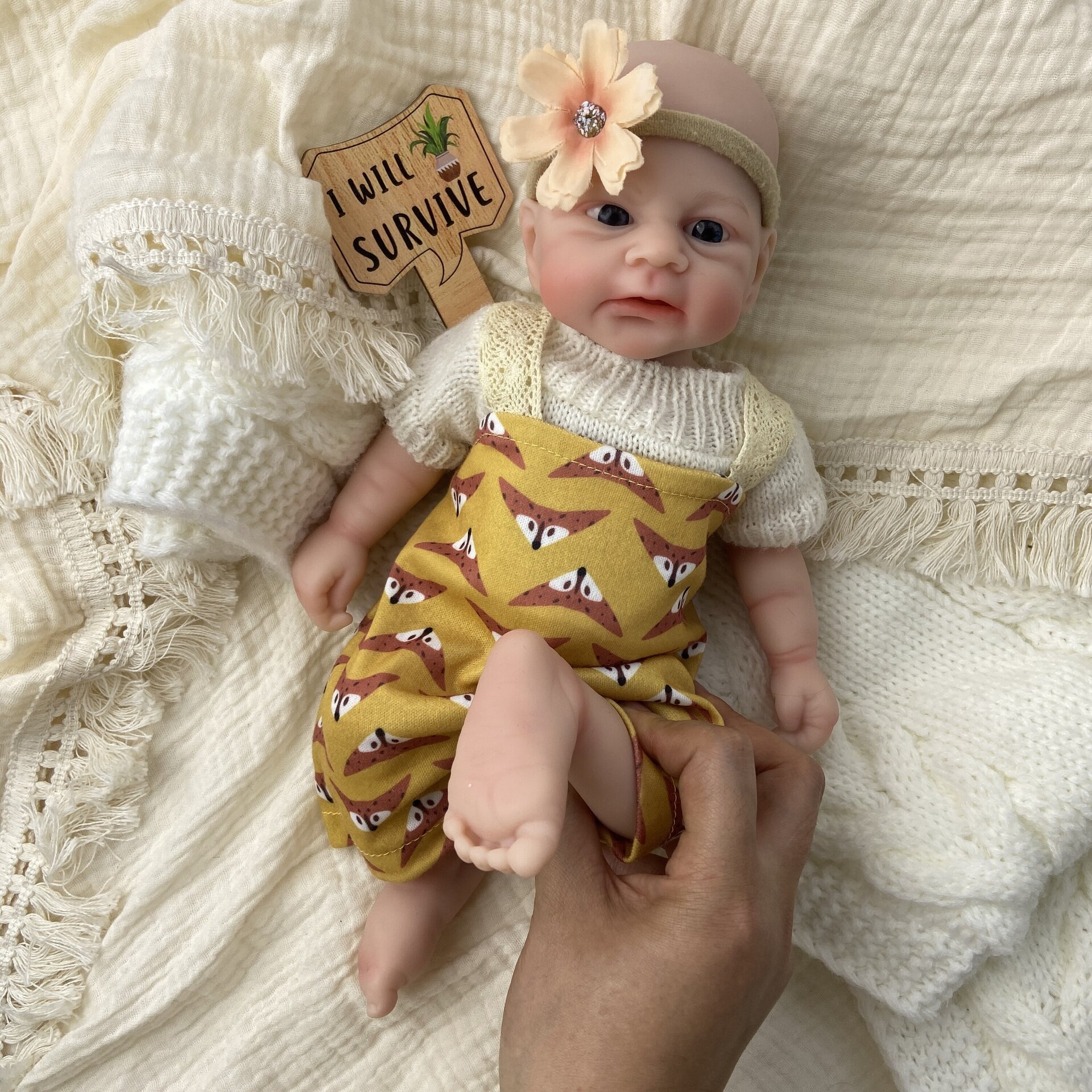 Bebé Reborn Mila - 30 cm de Silicona Blanda Realista - 5