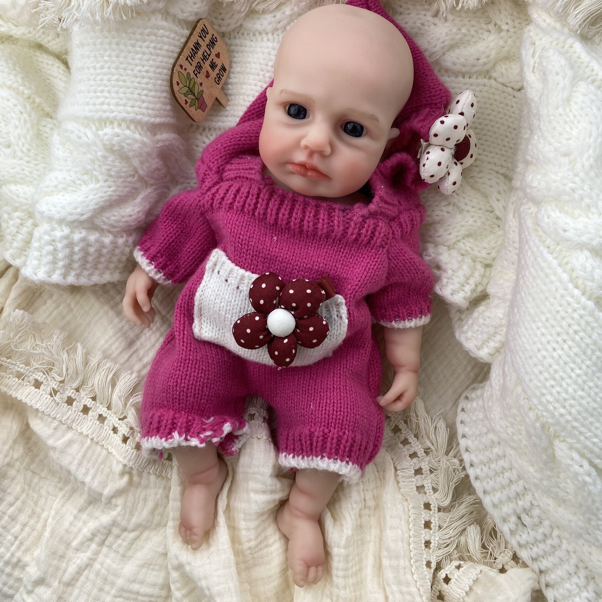 Bebé Reborn Alba - 30 cm de Silicona Blanda Realista - 1