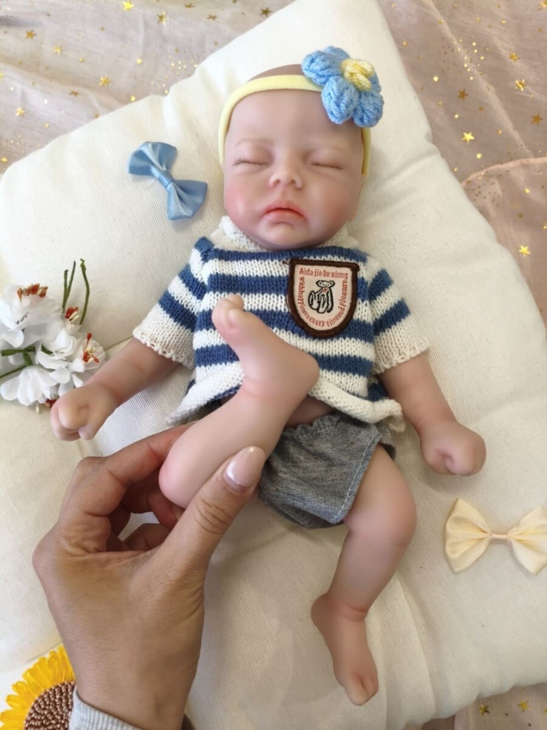 Bebé Reborn Nico - 30 cm de Silicona Blanda Realista - 2